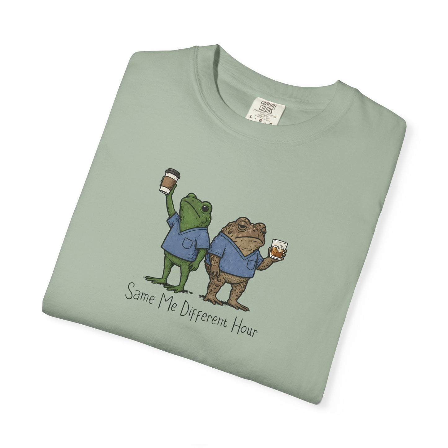 Night Shift Nurse Frog Shirt, Same Me Different Hour Tee, Funny Nurse Shirt, Frog Nurse T Shirt, Comfort Colors Medical Humor Tee