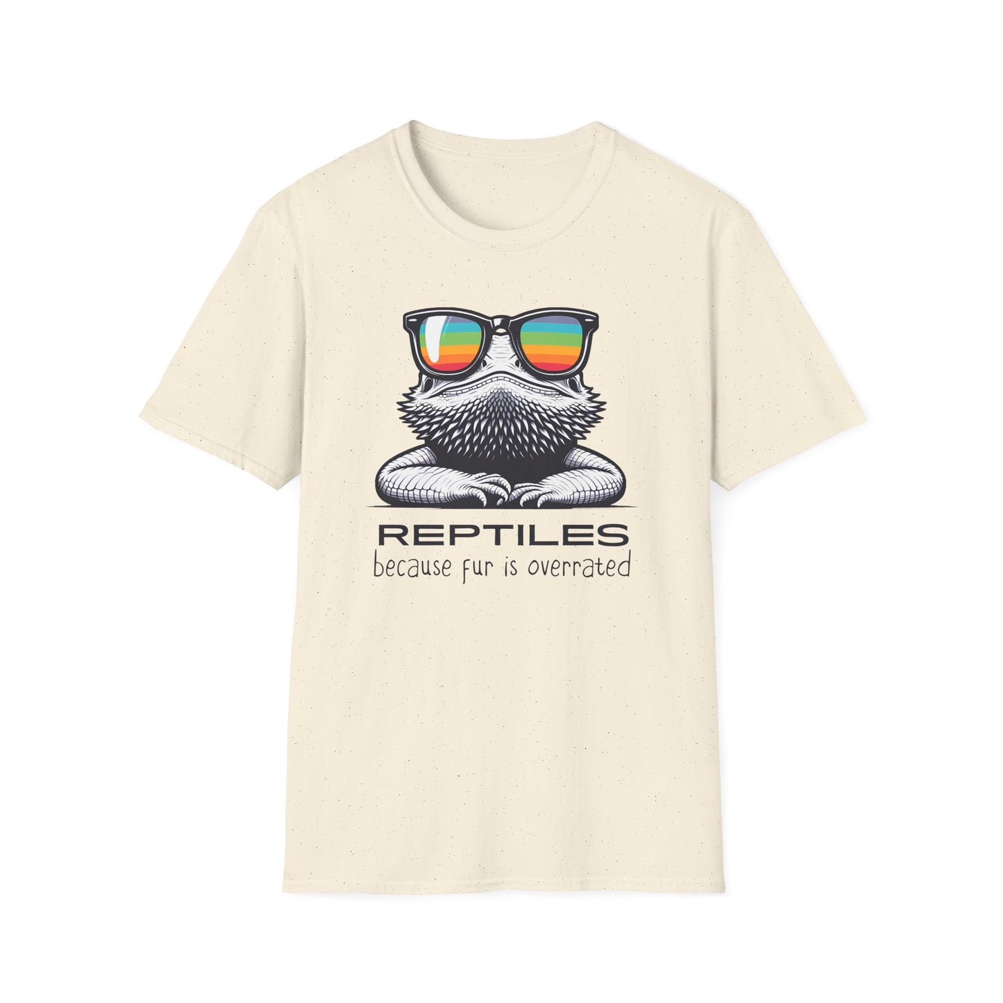 Reptile Lover T-Shirt, Bearded Dragon Shirt, Reptiles Because Fur Is Overrated Tee, Funny Lizard Shirt, Reptile Owner Gift
