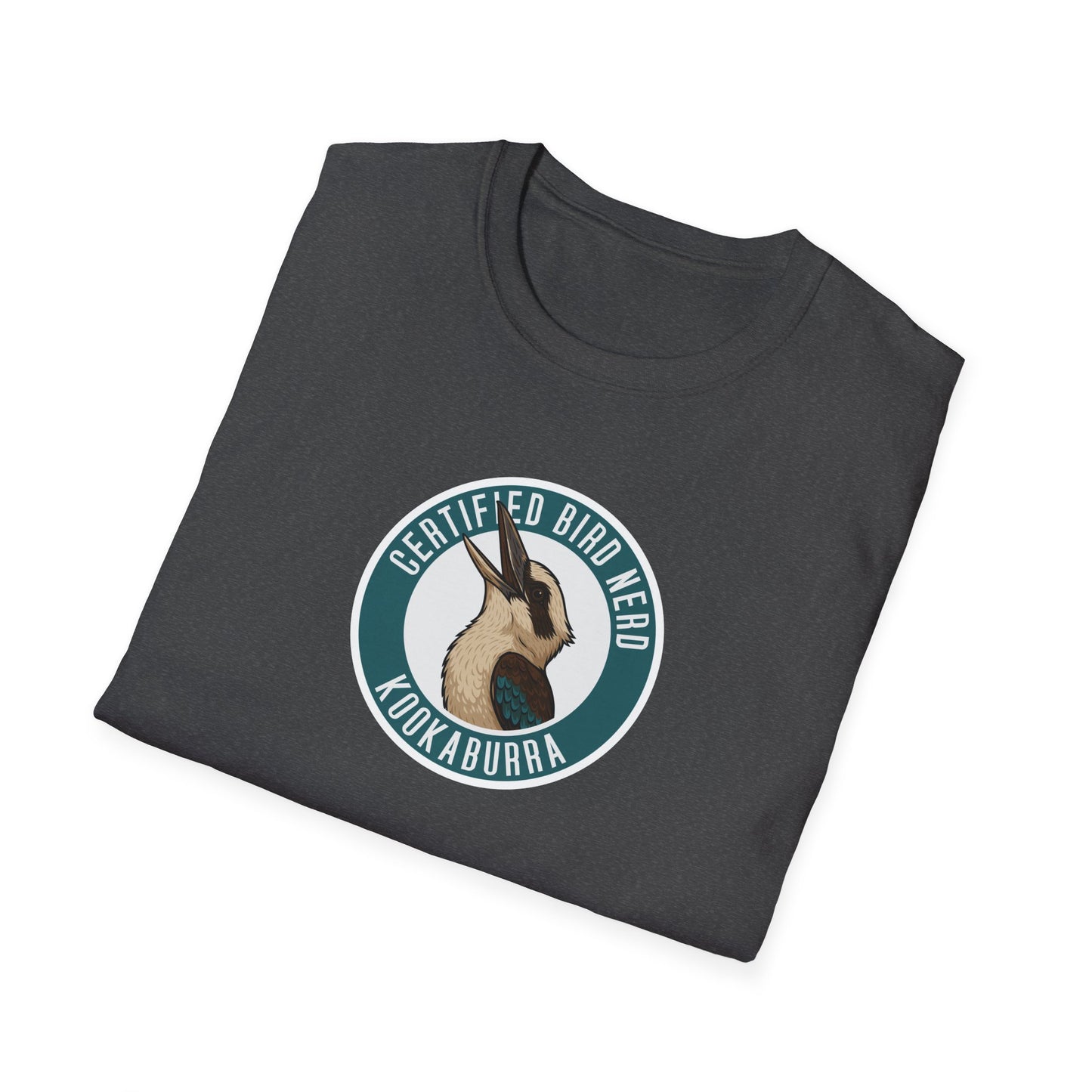Kookaburra T-Shirt, Certified Bird Nerd Shirt, Australian Bird Tee, Birdwatching Gift, Wildlife Lover Tee, Native Bird Graphic Tee