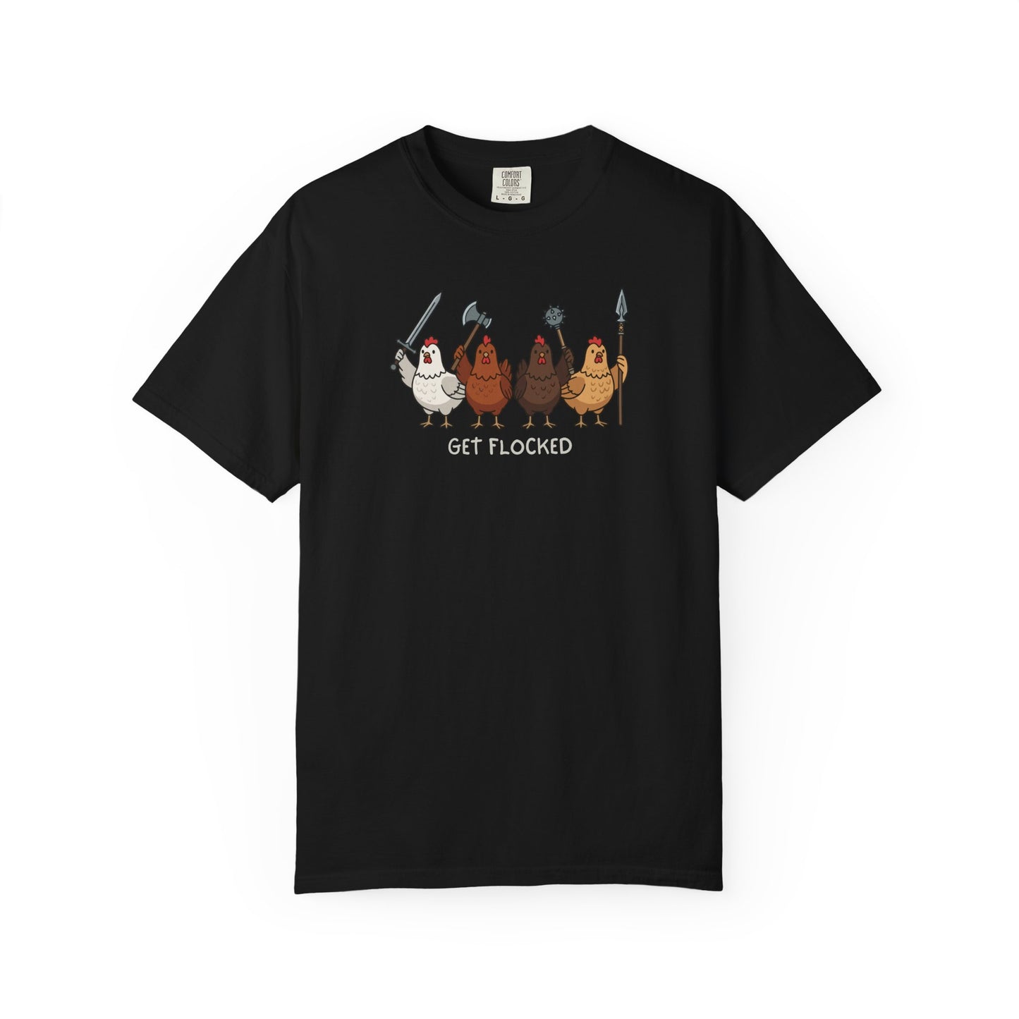 Get Flocked Chicken Shirt, Funny Chicken T Shirt, Comfort Colors Chicken Tee, Backyard Chicken Shirt, Farm Animal Tee, Chicken Lover Gift