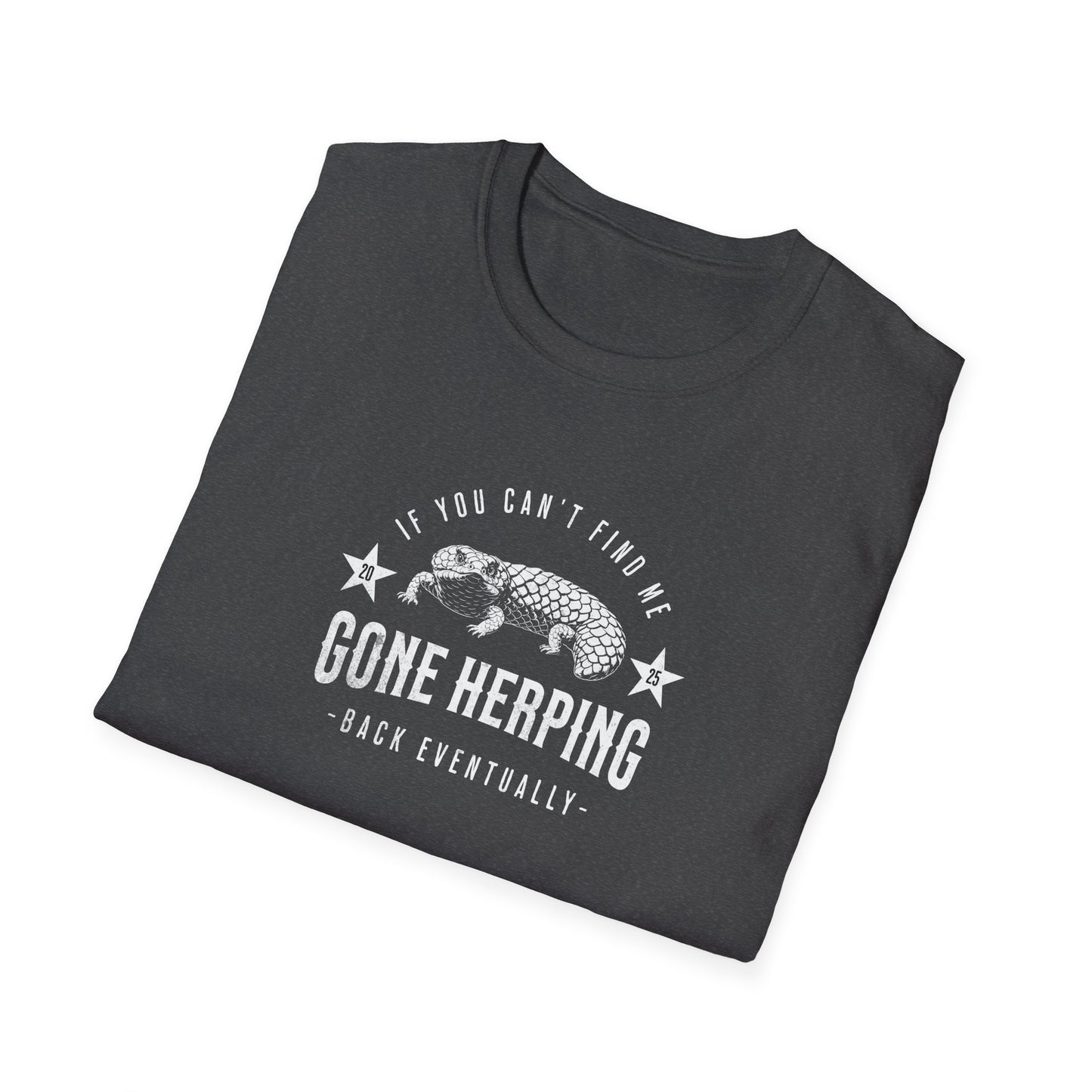 Shingleback Gone Herping T-Shirt, Reptile Lover Shirt, Field Herping Tee, Blue Tongue Lizard Gift, Herper Wildlife Graphic Tee