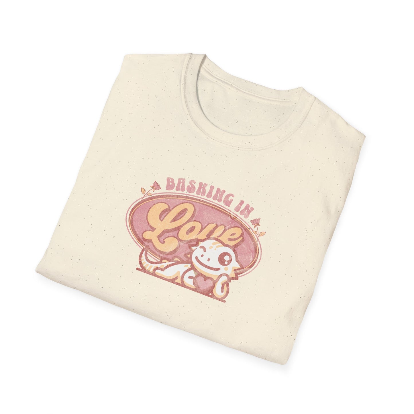 Bearded Dragon Valentine T-Shirt, Basking In Love Shirt, Beardie Lover Gift, Reptile Valentine Tee, Lizard Mom Dad Shirt