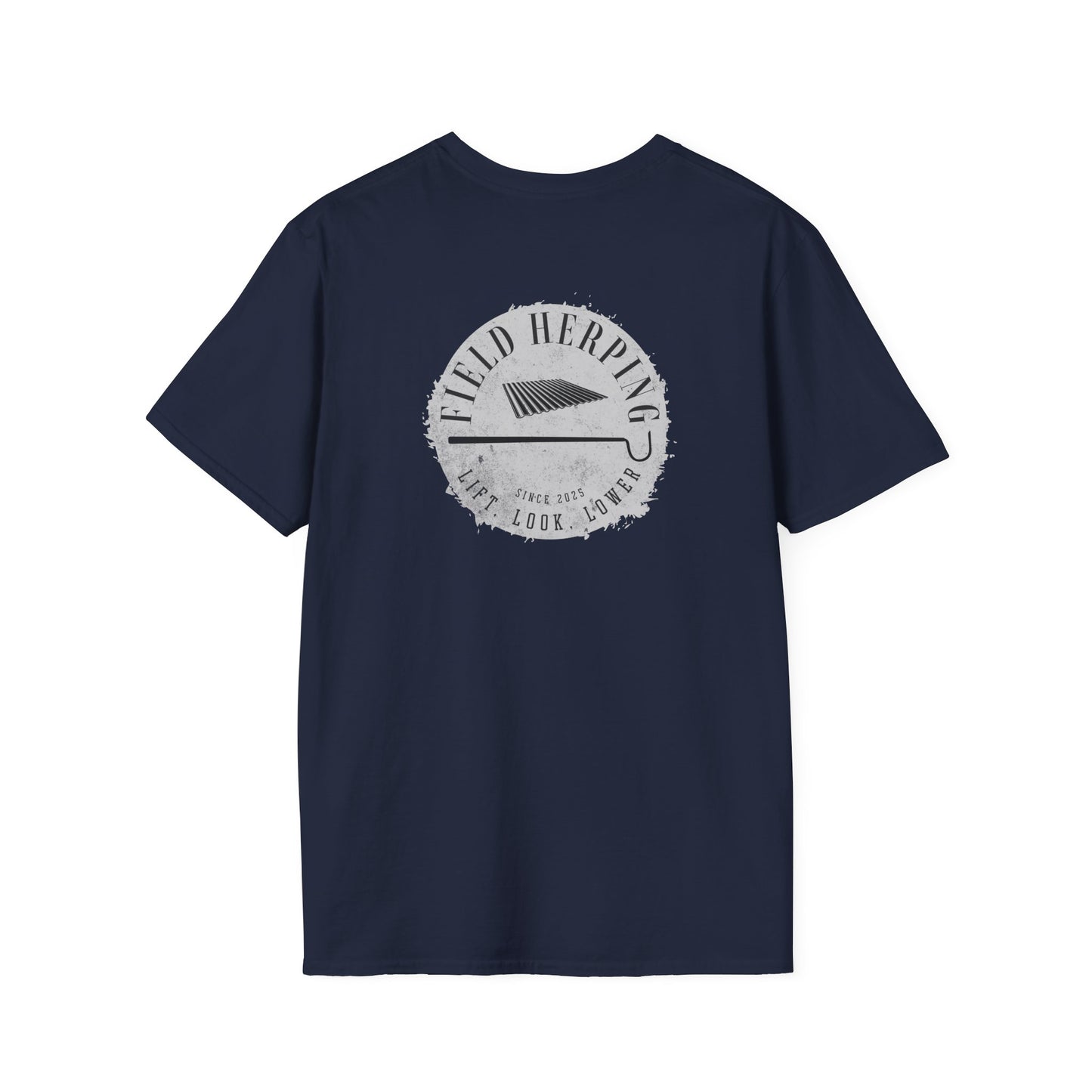 Field Herping T-Shirt, Back Print Herping Shirt, Lift Look Lower Tee, Reptile Lover Gift, Snake Hook Shirt, Wildlife Graphic Tee