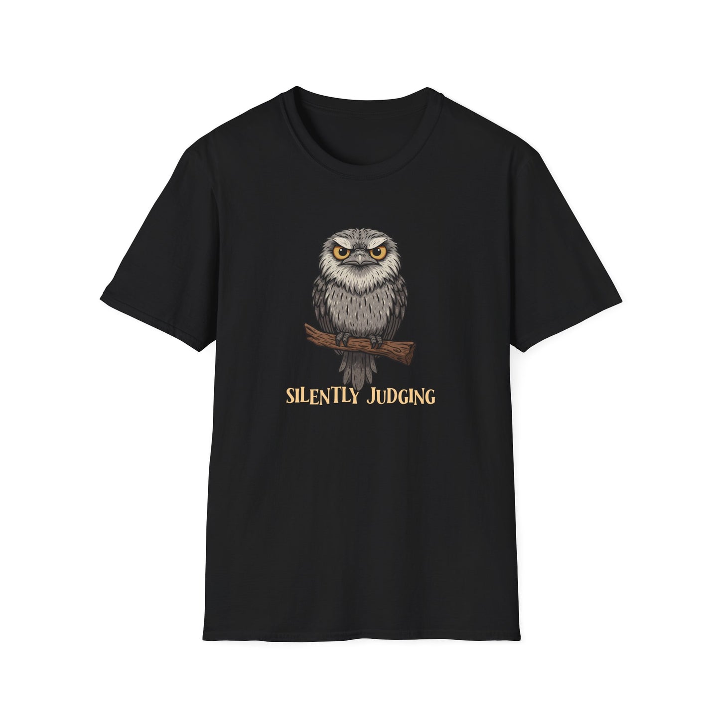 Tawny Frogmouth T-Shirt Silently Judging Shirt, Funny Owl Lover Tee, Australian Bird Shirt, Bird Nerd Gift, Frogmouth Tee