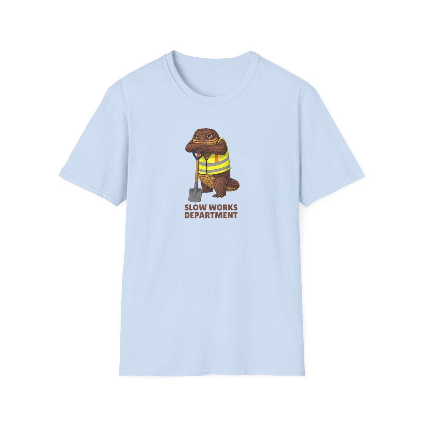 Shingleback T-Shirt, Slow Works Department Shirt, Australian Reptile Tee, Blue Tongue Lizard Gift, Wildlife Graphic Shirt, Lizard Lover Tee