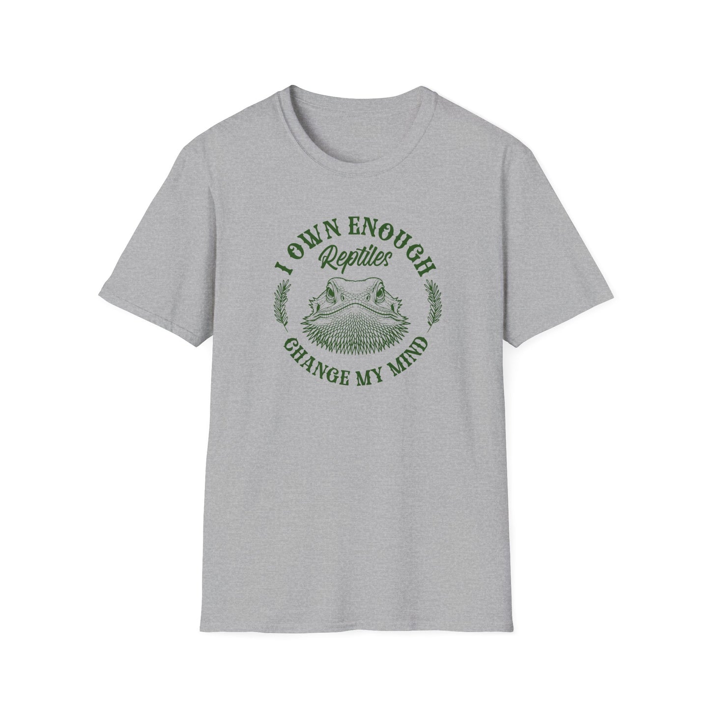Reptile Keeper T-Shirt I Own Enough Reptiles Change My Mind, Funny Reptile Shirt, Bearded Dragon Snake Lizard Tee, Herpetology Gift