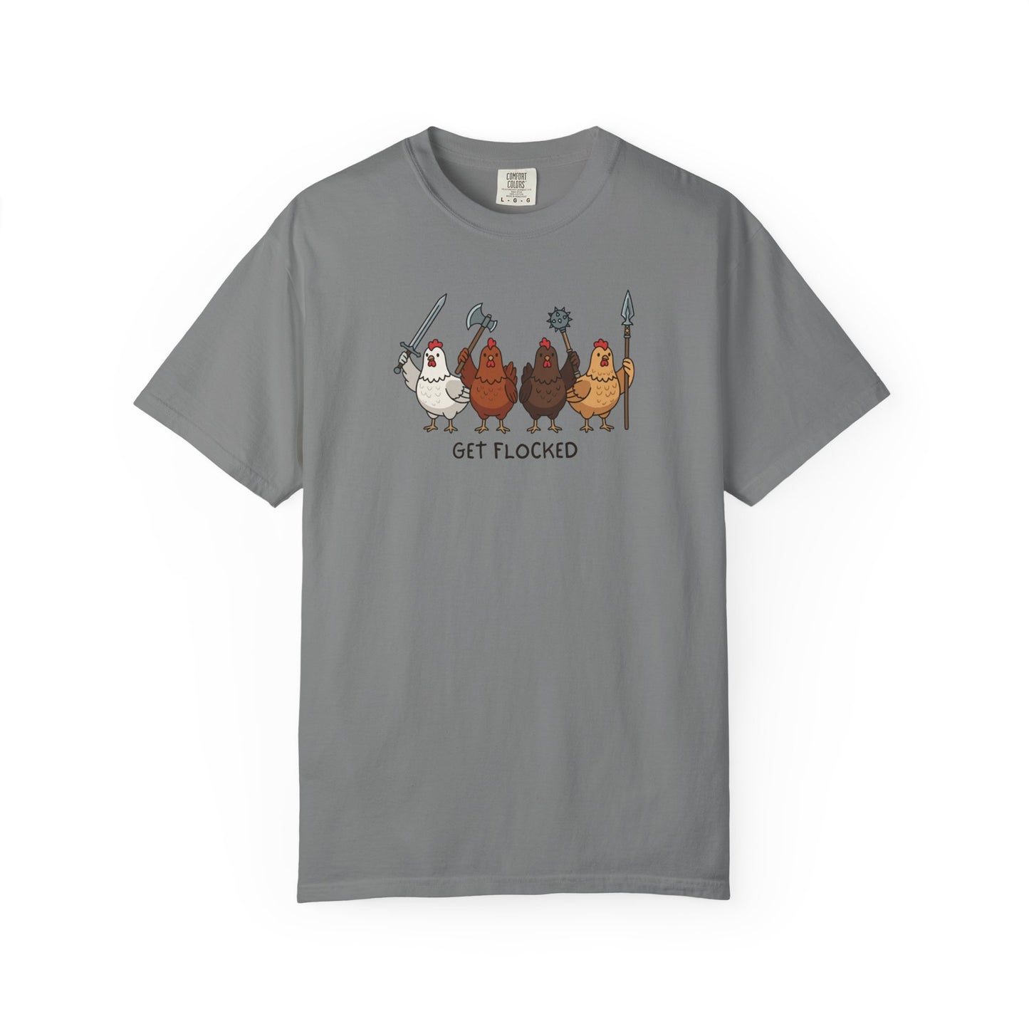 Get Flocked Chicken Shirt, Funny Chicken T Shirt, Comfort Colors Chicken Tee, Backyard Chicken Shirt, Farm Animal Tee, Chicken Lover Gift