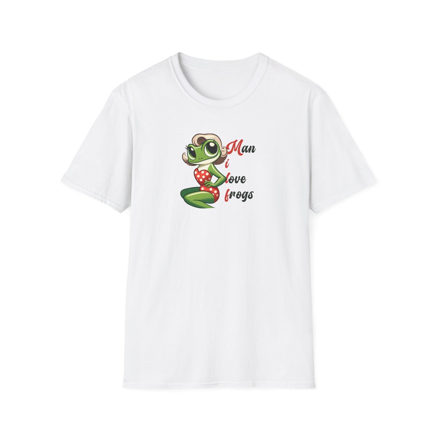 Man I Love Frogs T-Shirt, Funny Frog Shirt, Cute Frog Tee, Frog Lover Gift, Vintage Style Frog Shirt, Funny Animal Tee