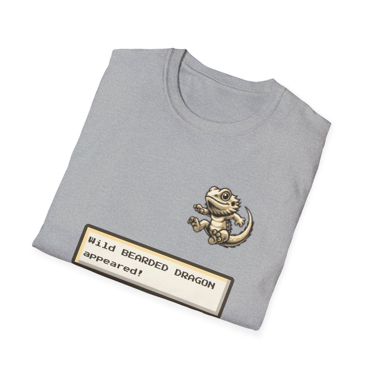 A Wild Beardie Appears T-Shirt – Funny Bearded Dragon Gamer Tee
