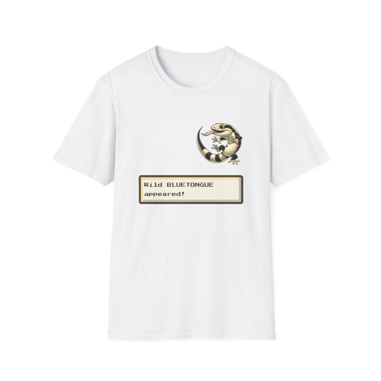 A Wild Bluetongue Appears T-Shirt – Funny Australian Lizard Gamer Tee