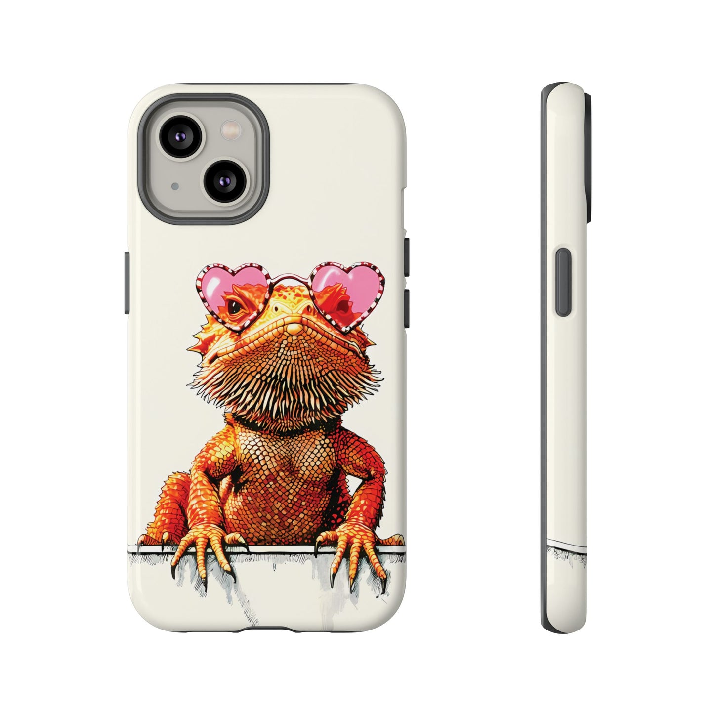 Valentines Day iPhone Case for Reptile Keepers | Bearded Dragon Lover Gift | Cute Herpetology Phone Case | Scaly Love Design