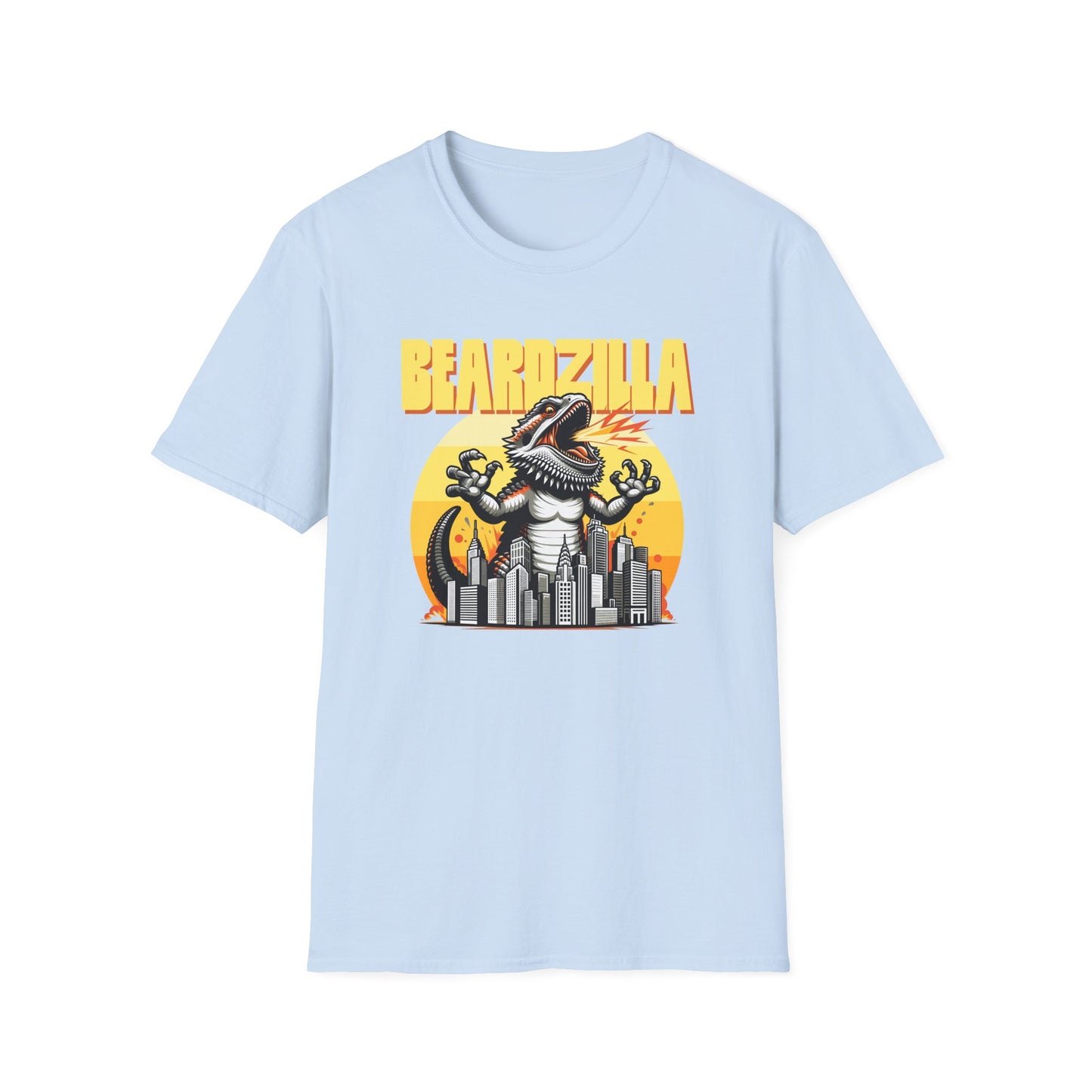 Beardzilla T-Shirt, Bearded Dragon Kaiju Shirt, Reptile Lover Tee, Monster Lizard Graphic Shirt, Beardie Gift, Pogona Vitticeps Tee