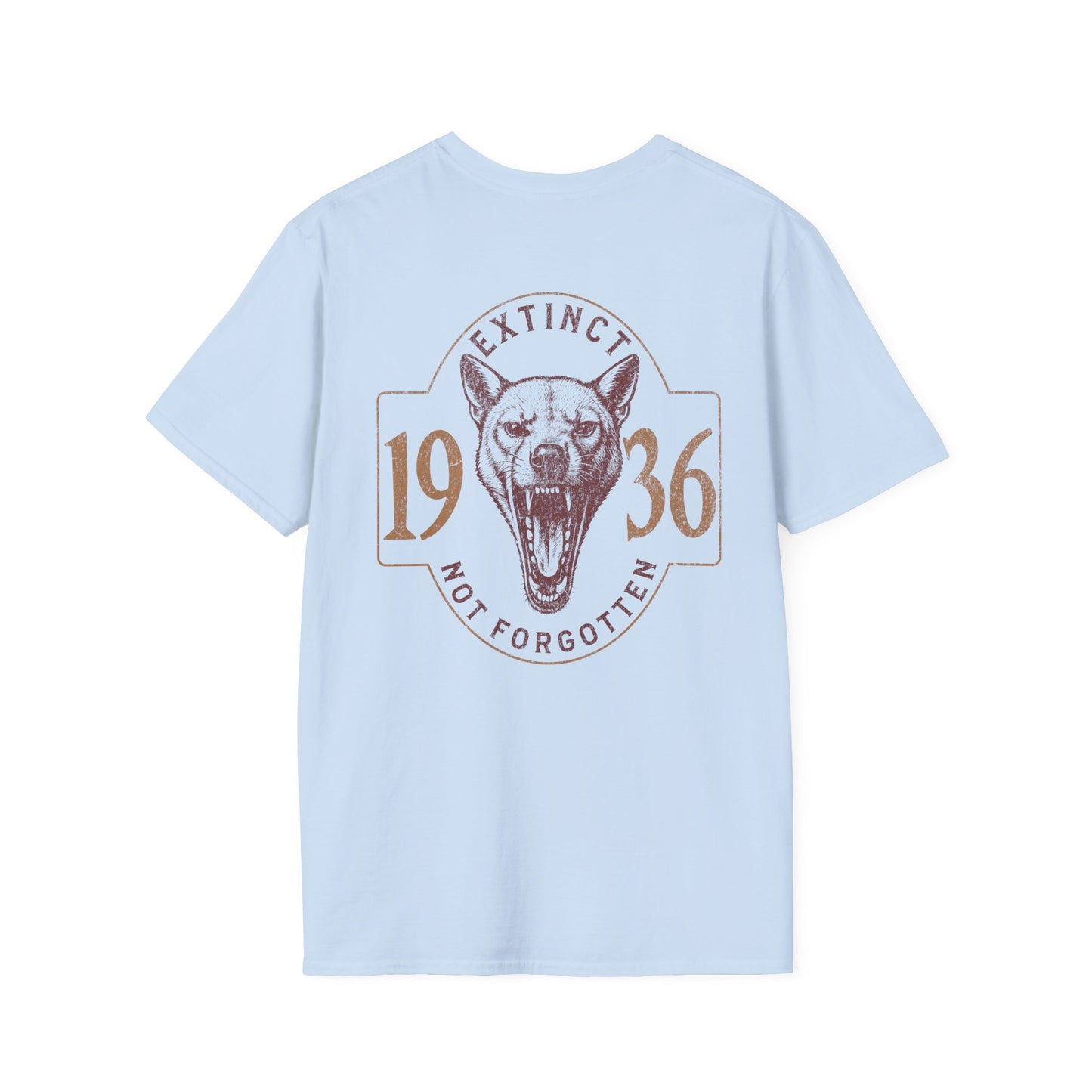Thylacine T-Shirt – Extinct Not Forgotten 1936 Australian Wildlife Conservation Tee
