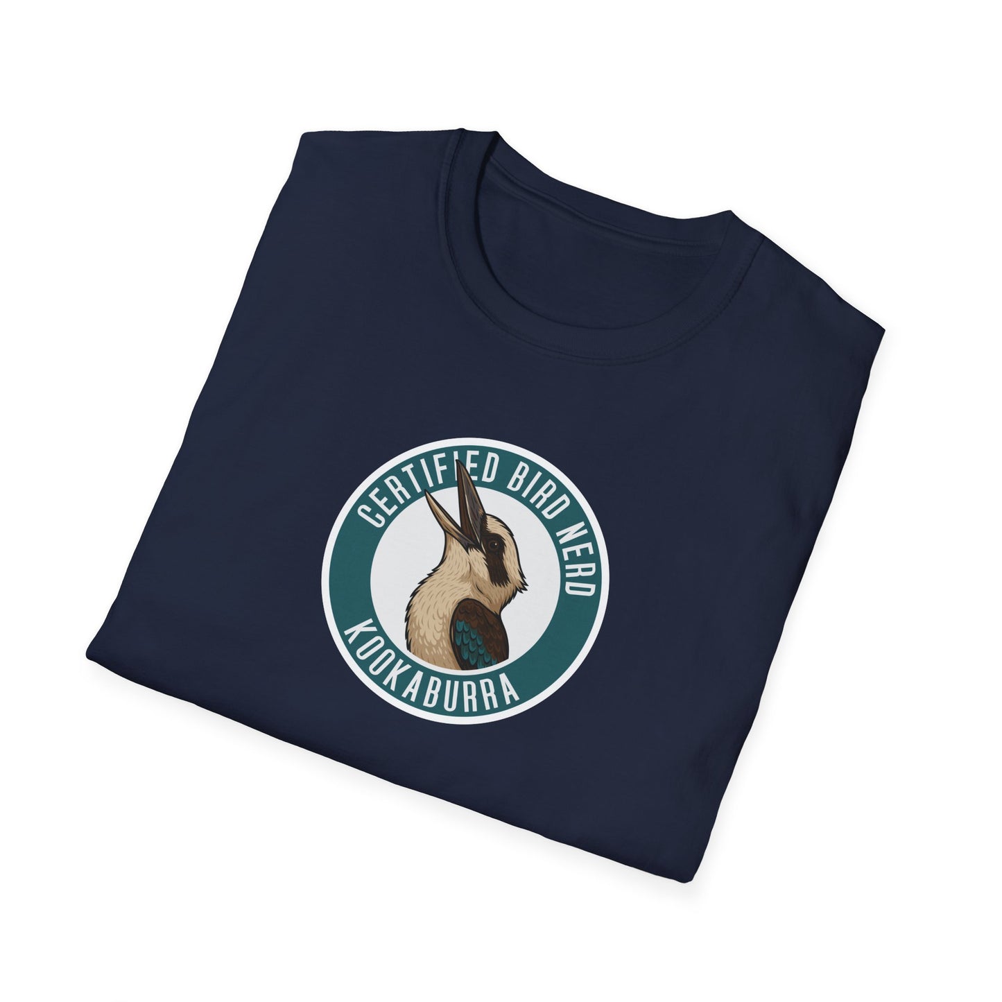 Kookaburra T-Shirt, Certified Bird Nerd Shirt, Australian Bird Tee, Birdwatching Gift, Wildlife Lover Tee, Native Bird Graphic Tee
