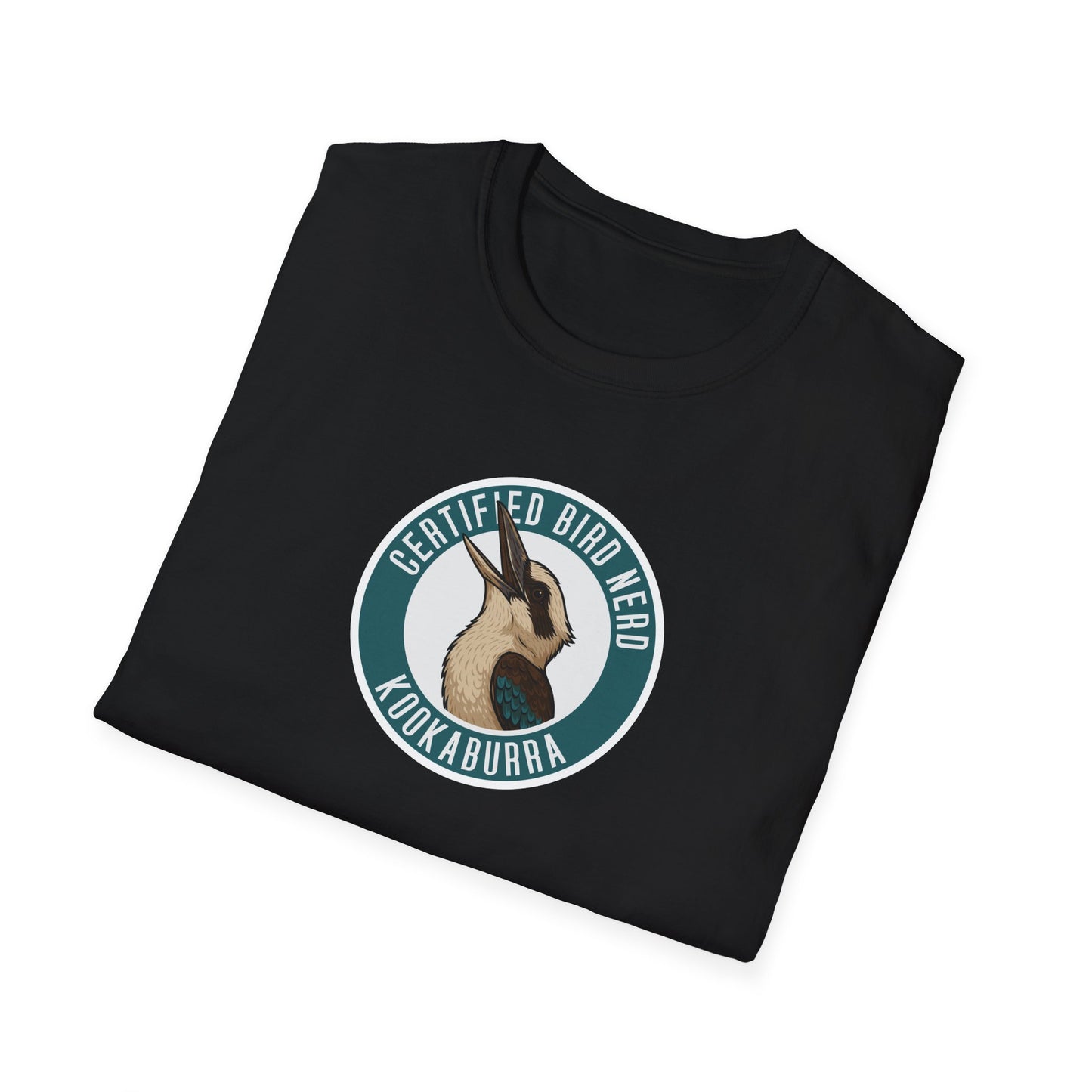 Kookaburra T-Shirt, Certified Bird Nerd Shirt, Australian Bird Tee, Birdwatching Gift, Wildlife Lover Tee, Native Bird Graphic Tee