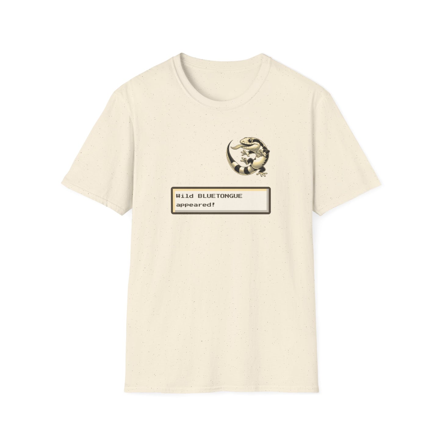 Blue Tongue Skink Gaming T-Shirt, Retro RPG Lizard Tee, Wild Bluetongue Appeared Shirt, Tiliqua Skink Gamer Tee, Reptile Lover Gift