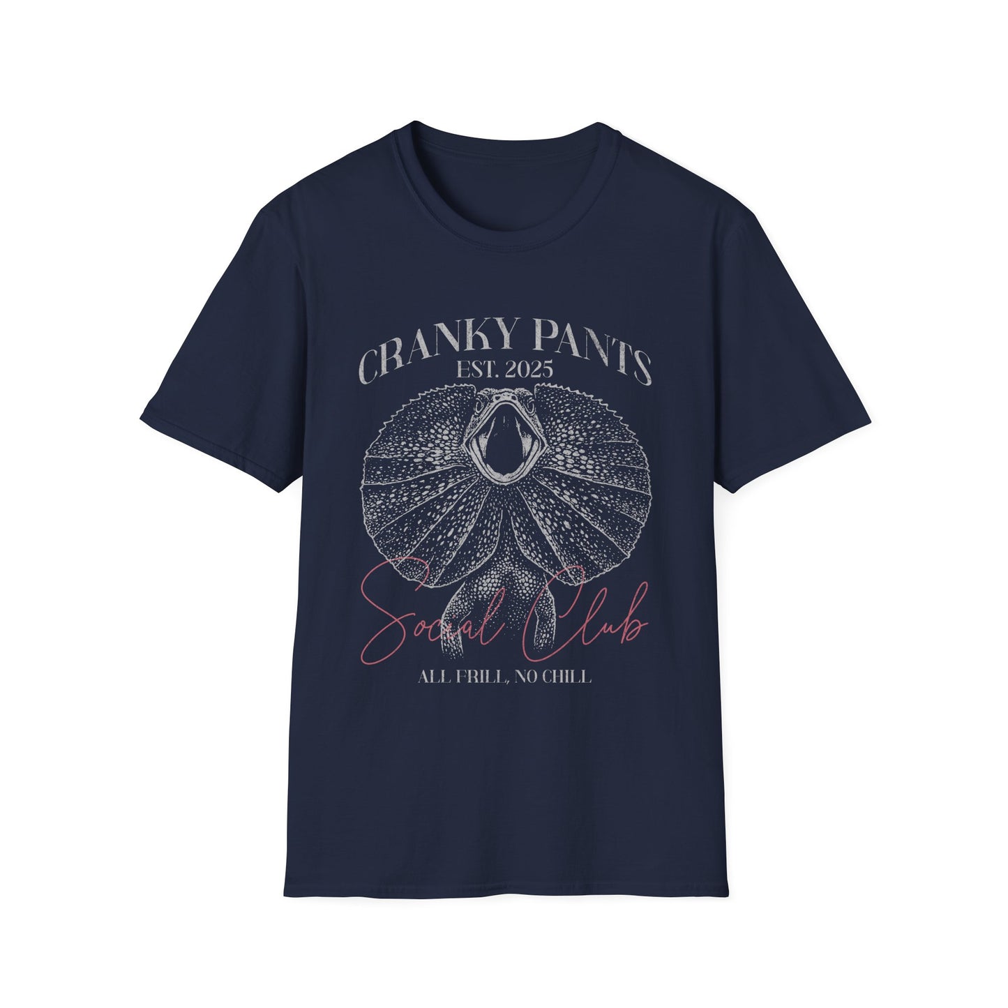 Cranky Pants Social Club T-Shirt – Frill-necked Lizard All Frill No Chill