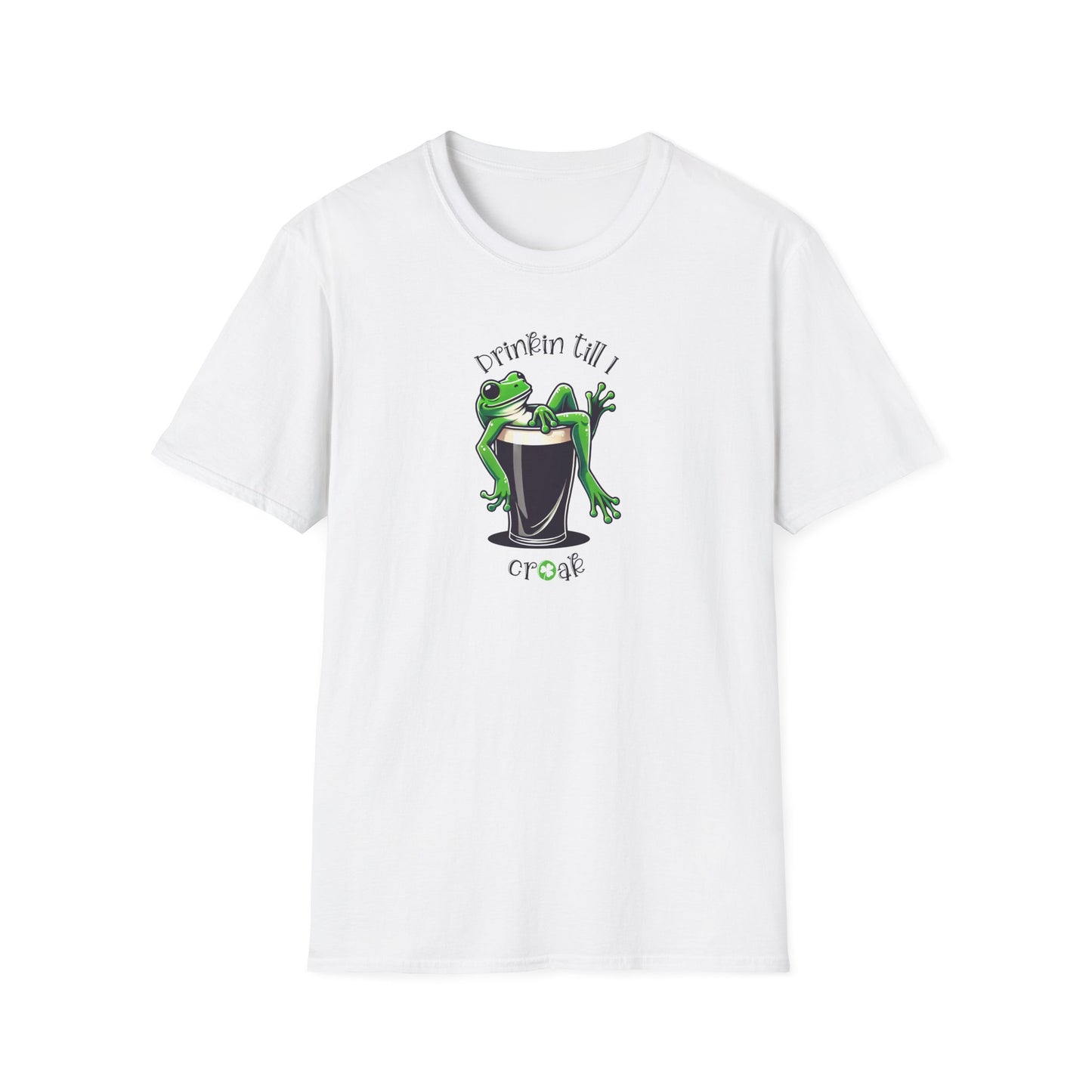 Frog Beer St Patrick’s Day T-Shirt, Drinkin Till I Croak Shirt, Frog Lover Tee, St Paddy’s Day Party Shirt, Green Beer Tee