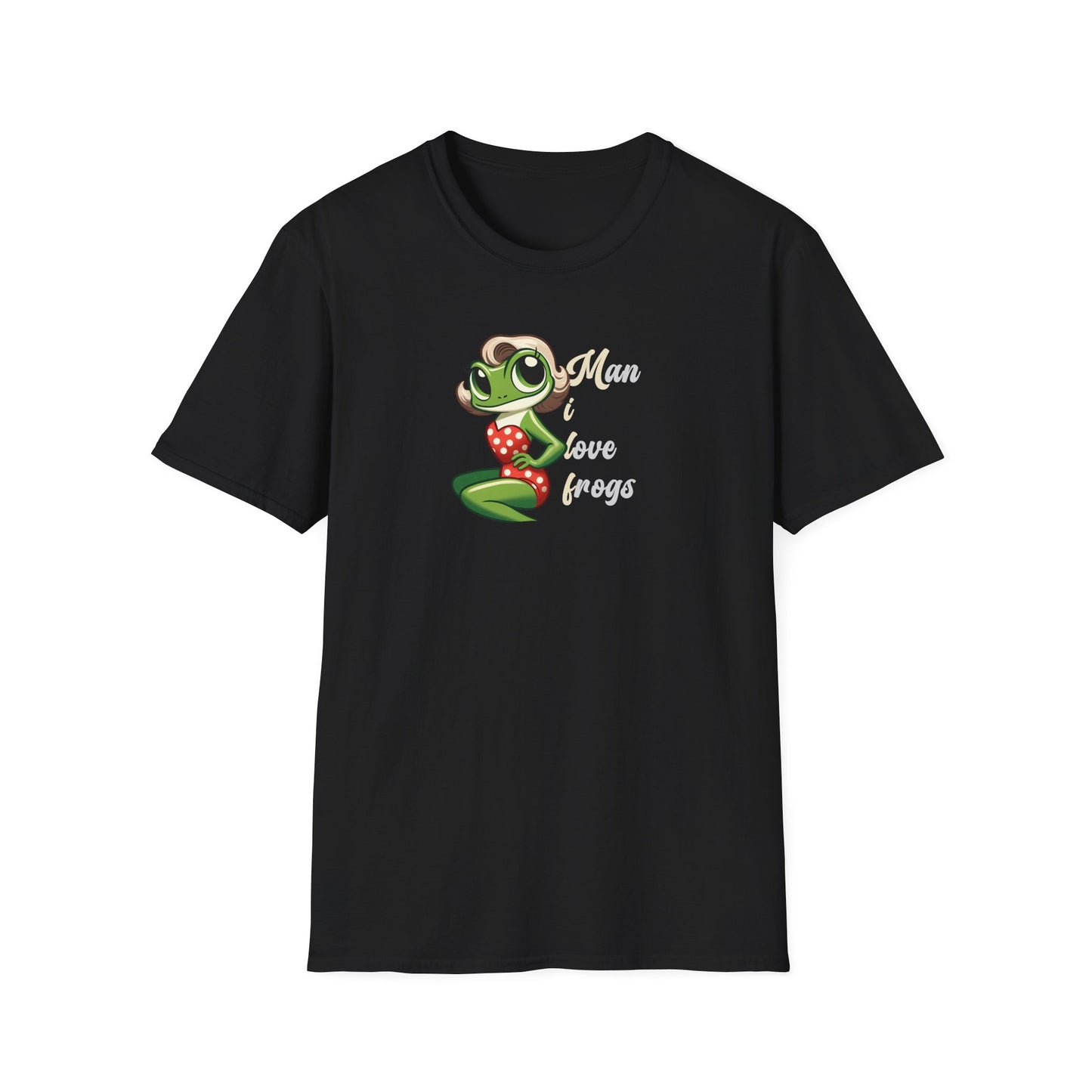 Man I Love Frogs T-Shirt, Funny Frog Shirt, Cute Frog Tee, Frog Lover Gift, Vintage Style Frog Shirt, Funny Animal Tee