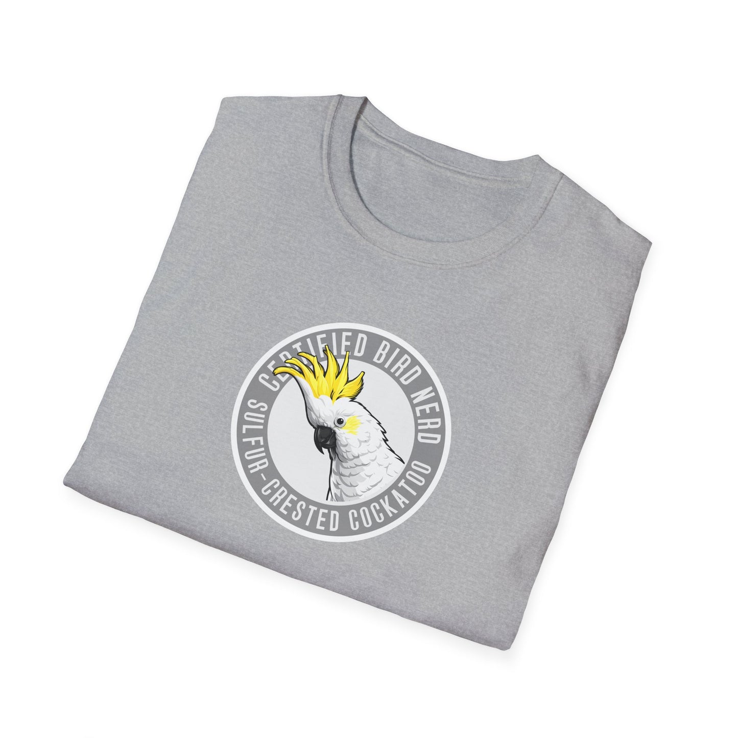 Sulfur-Crested Cockatoo T-Shirt, Certified Bird Nerd Shirt, Australian Bird Tee, Cockatoo Lover Gift, Birdwatching Shirt, Wildlife Tee