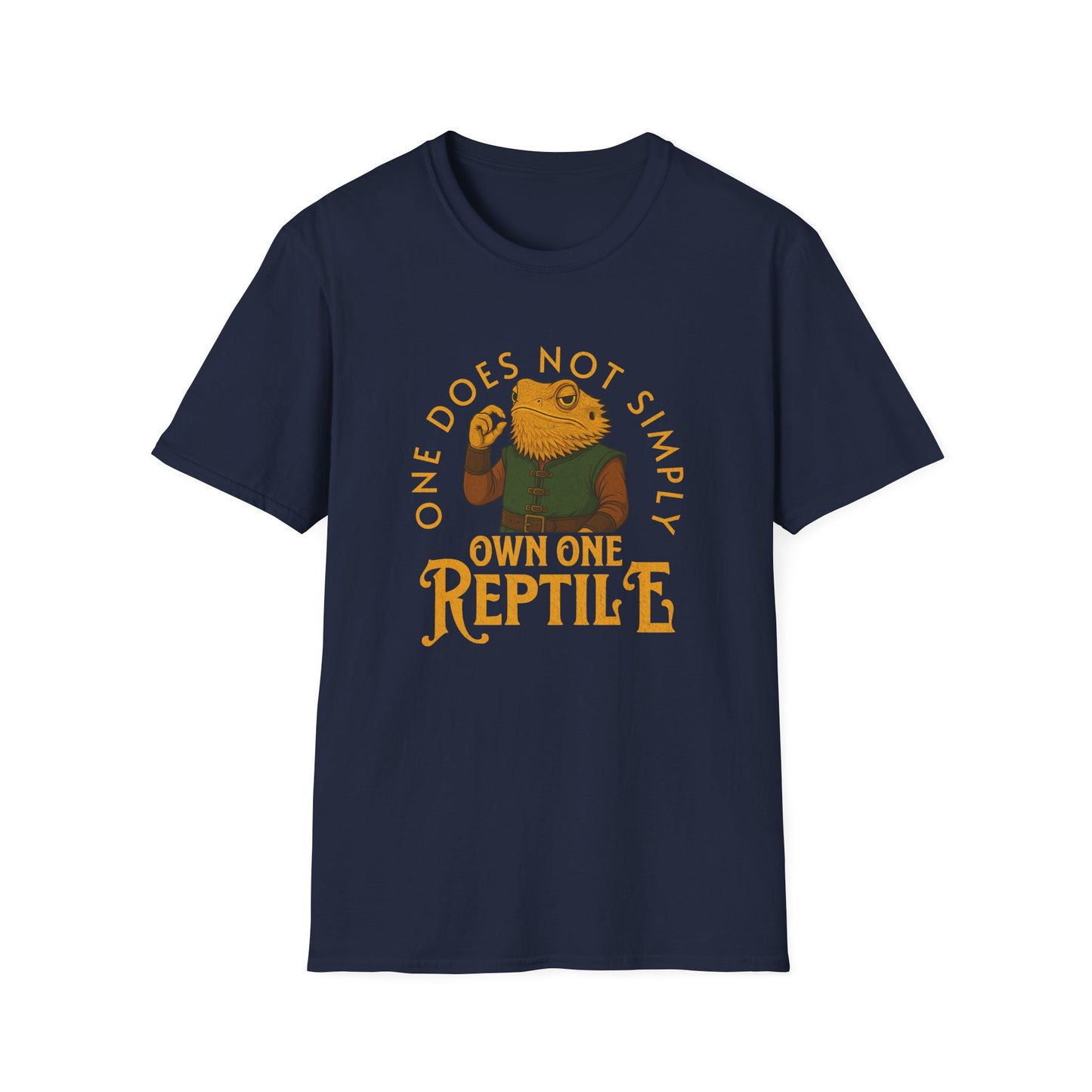 One Does Not Simply Own One Reptile T-Shirt – Funny Reptile Lover, Lizard, Snake & Herpetology Gift Tee