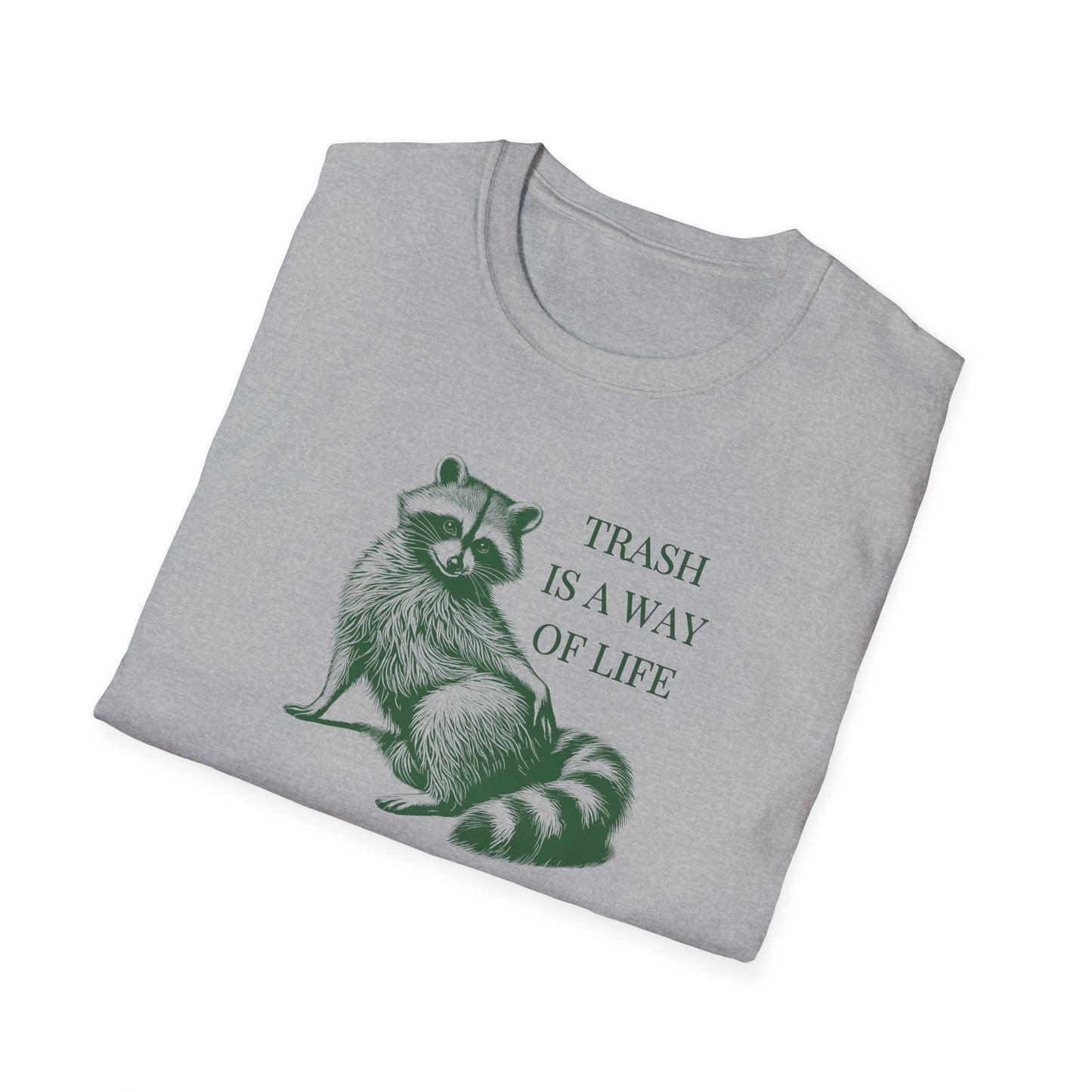 Raccoon T-Shirt Trash Is A Way Of Life Shirt, Funny Trash Panda Tee, Goblincore Shirt, Raccoon Lover Gift, Cute Wildlife Tee