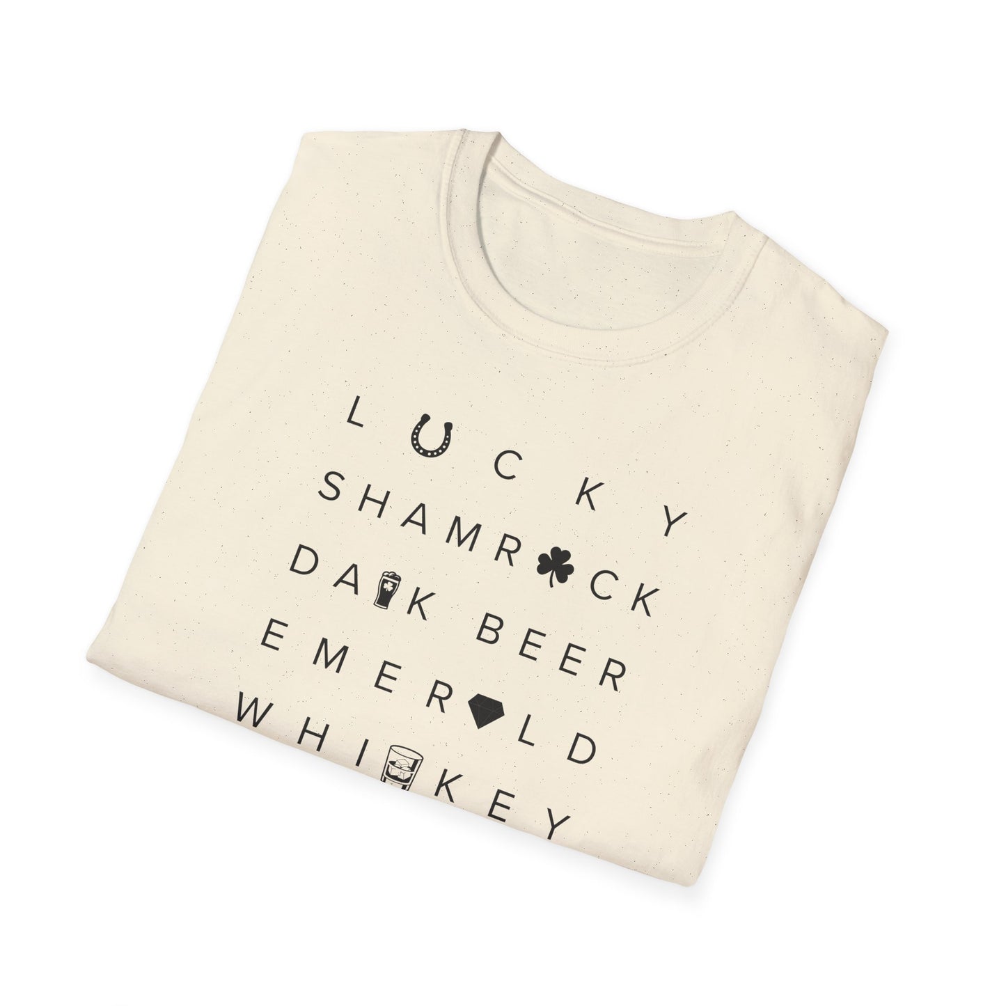 St Patrick’s Day T-Shirt, Lucky Shamrock Dark Beer Whiskey Shirt, Irish Party Tee, Green Graphic Shirt, St Paddy’s Day Shirt