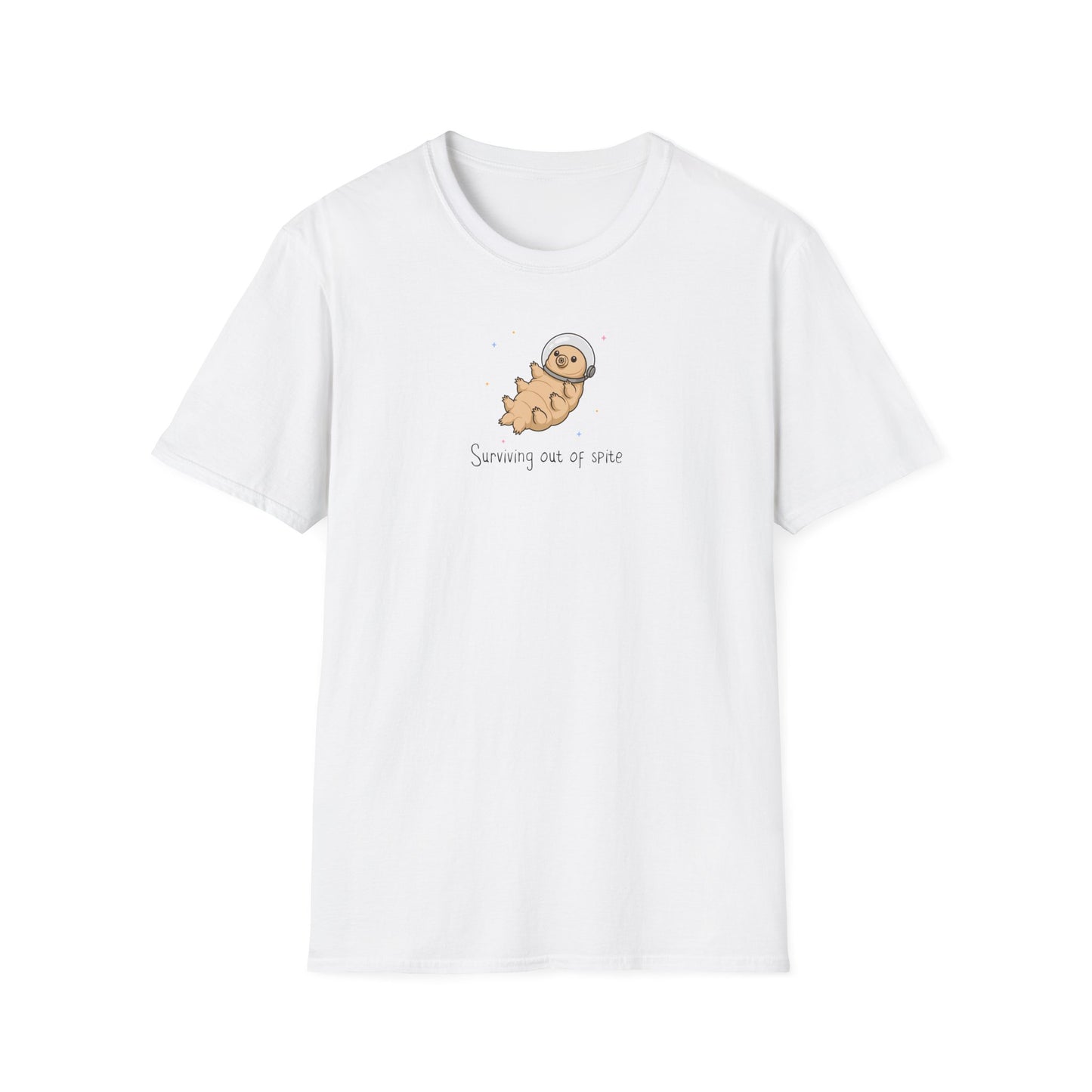 Tardigrade T-Shirt Surviving Out of Spite, Funny Science Shirt, Water Bear Tee, Nerd Humor Shirt, Biology Shirt, Cute Space Tardigrade
