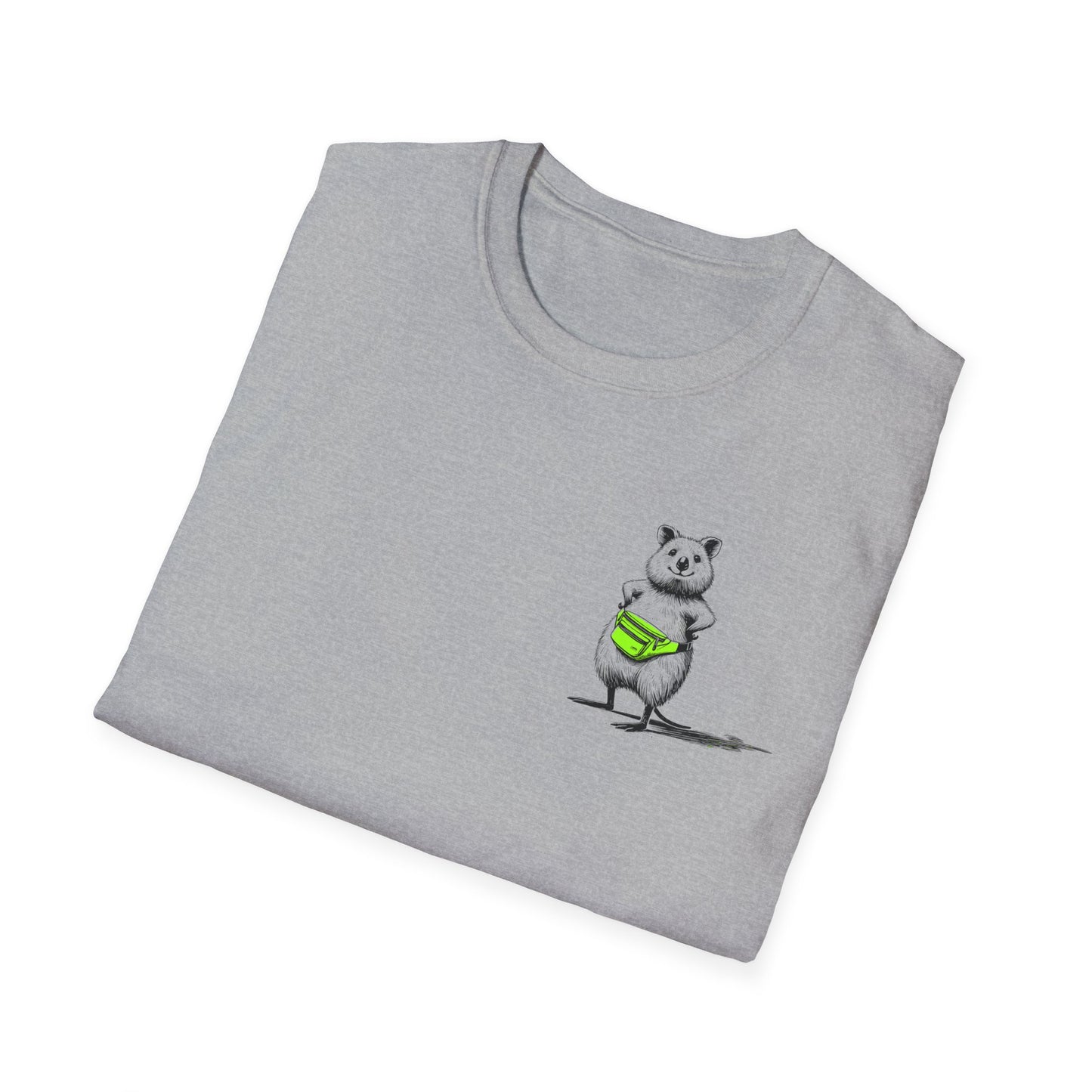 Whimsical Quokka T-Shirt, Cute Quokka Shirt, Happy Animal Tee, Aussie Wildlife Shirt, Smiling Quokka Gift, Funny Australian Animal Tee