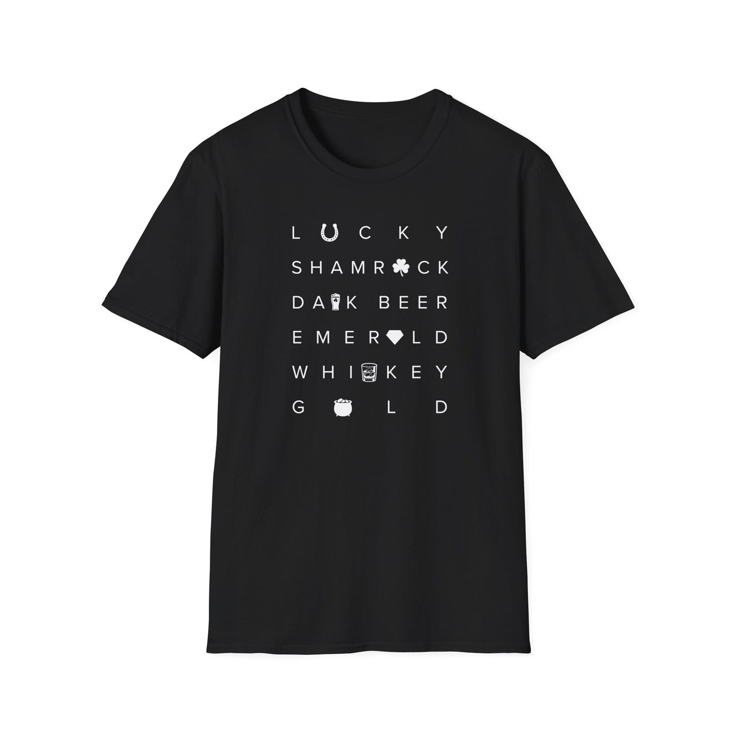 St Patrick’s Day T-Shirt, Lucky Shamrock Dark Beer Whiskey Shirt, Irish Party Tee, Green Graphic Shirt, St Paddy’s Day Shirt