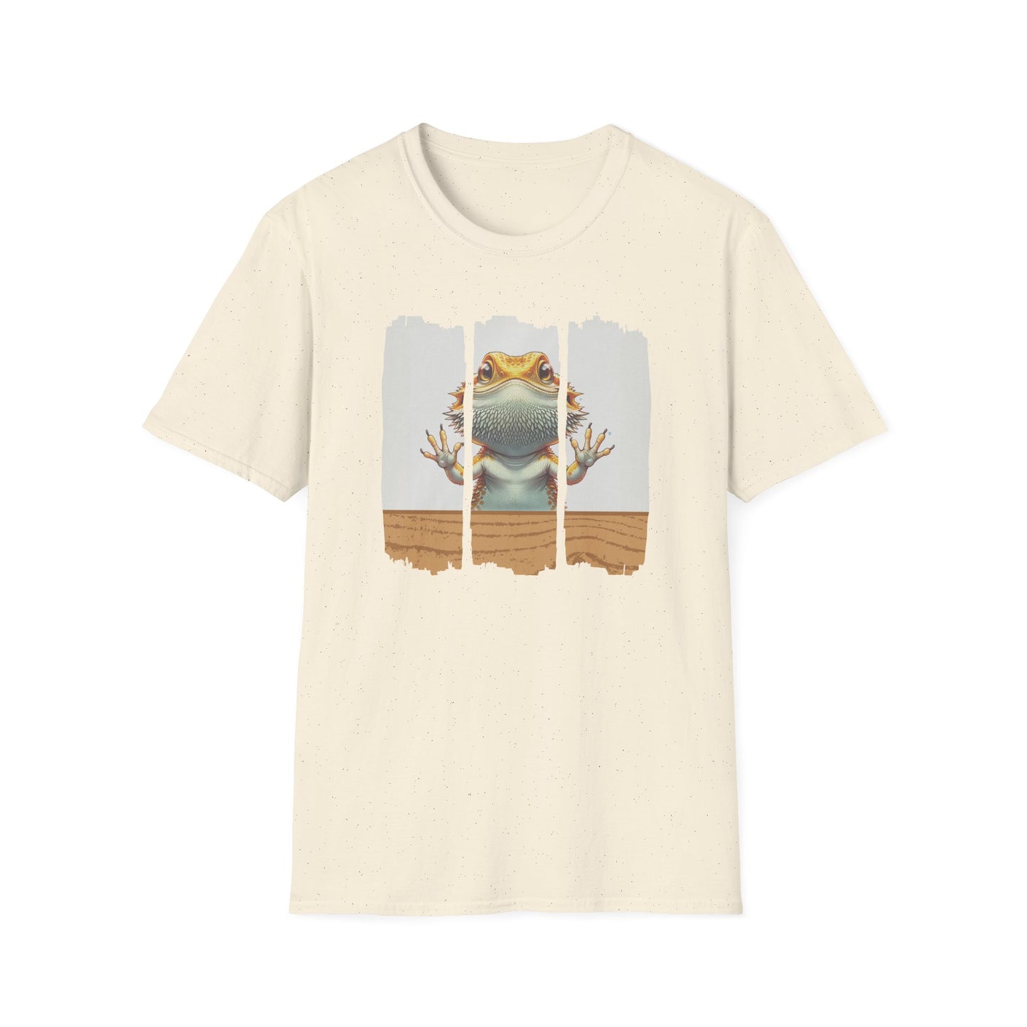 Bearded Dragon Glass Surfing T-Shirt, Beardie Lover Shirt, Reptile Keeper Tee, Lizard Mom Dad Gift, Herpetology Graphic Tee