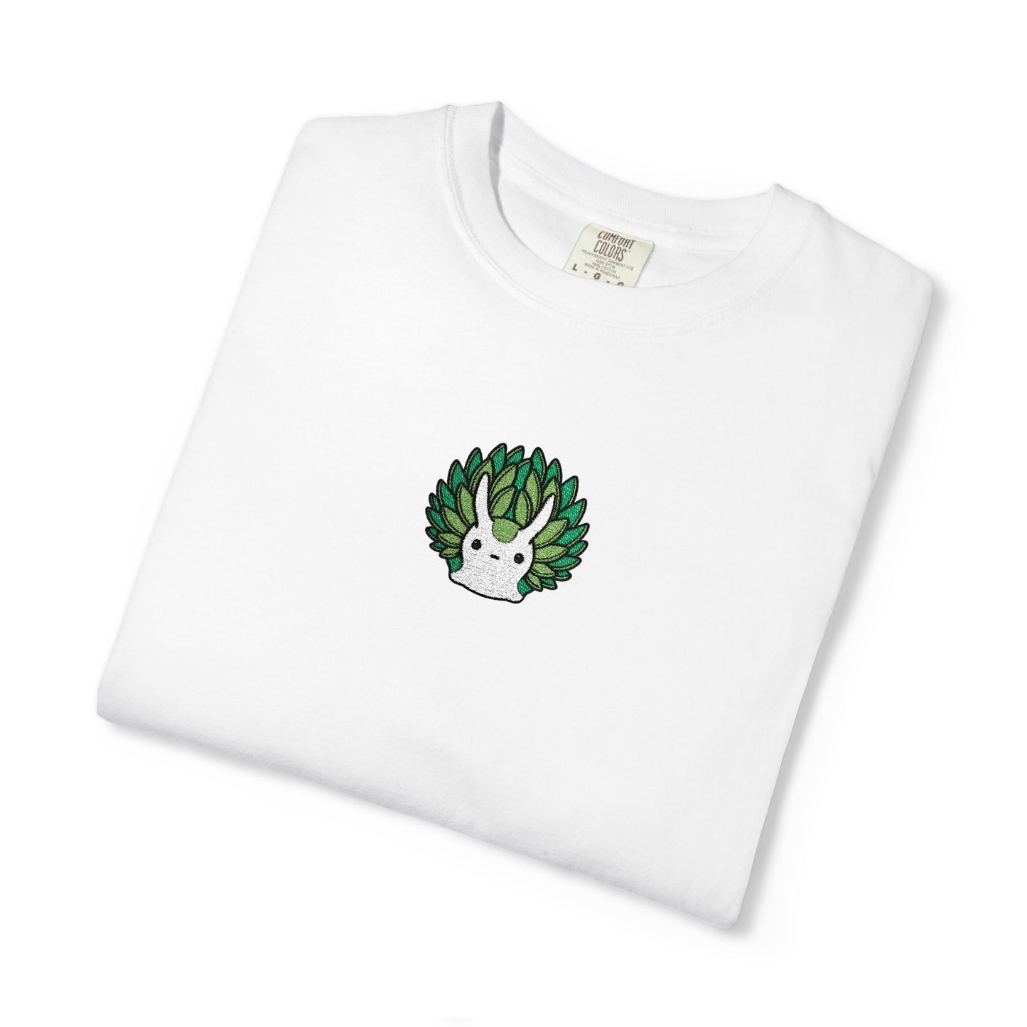 Sea Sheep Embroidered Comfort Colors T-Shirt, Cute Sea Slug Shirt, Nudibranch Tee, Ocean Animal Gift, Marine Biology Embroidered Shirt