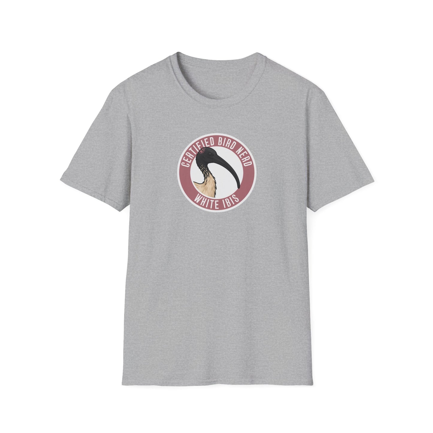 White Ibis T-Shirt, Certified Bird Nerd Shirt, Australian Bird Tee, Birdwatching Gift, Bin Chicken Shirt, Wildlife Graphic Tee