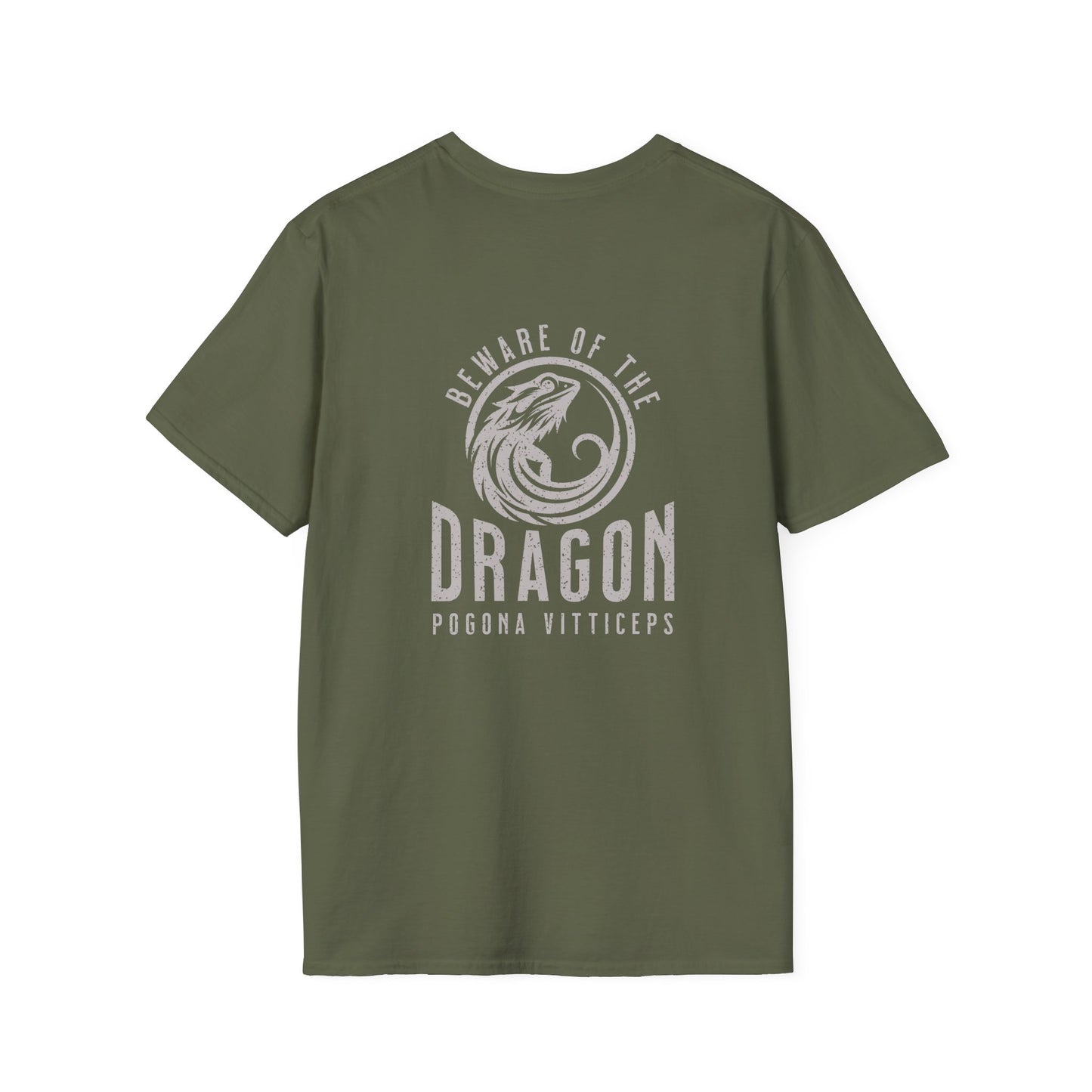 Beware Of The Dragon Front And Back T-Shirt, Bearded Dragon Shirt, Pogona Vitticeps Tee, Reptile Lover Gift, Lizard Dad Shirt