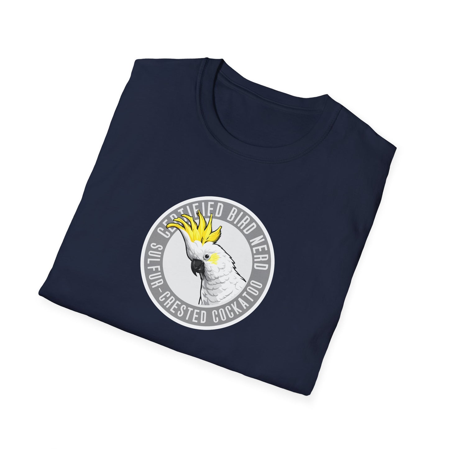 Sulfur-Crested Cockatoo T-Shirt, Certified Bird Nerd Shirt, Australian Bird Tee, Cockatoo Lover Gift, Birdwatching Shirt, Wildlife Tee