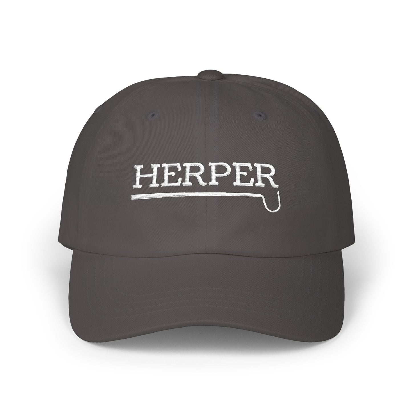 Herper Classic Dad Cap, Embroidered Herping Hat, Reptile Enthusiast Cap, Snake & Lizard Field Hat, Herpetology Gift, Wildlife Lover Dad Hat