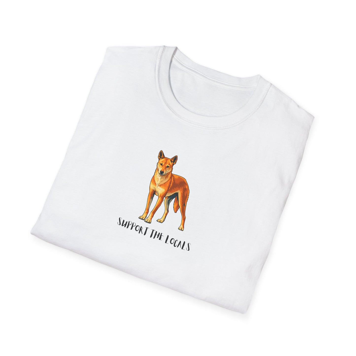 Dingo T-Shirt, Support The Locals Shirt, Australian Wildlife Tee, Dingo Lover Gift, Native Animal Shirt, Aussie Animal Graphic Tee