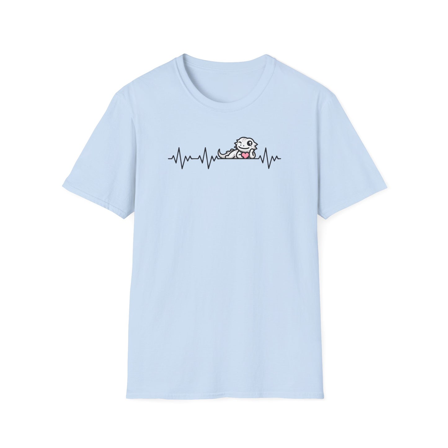 Bearded Dragon Valentine T-Shirt, Reptile Heartbeat Shirt, Beardie Lover Gift, Lizard Mom Tee, Herpetology Valentine Shirt