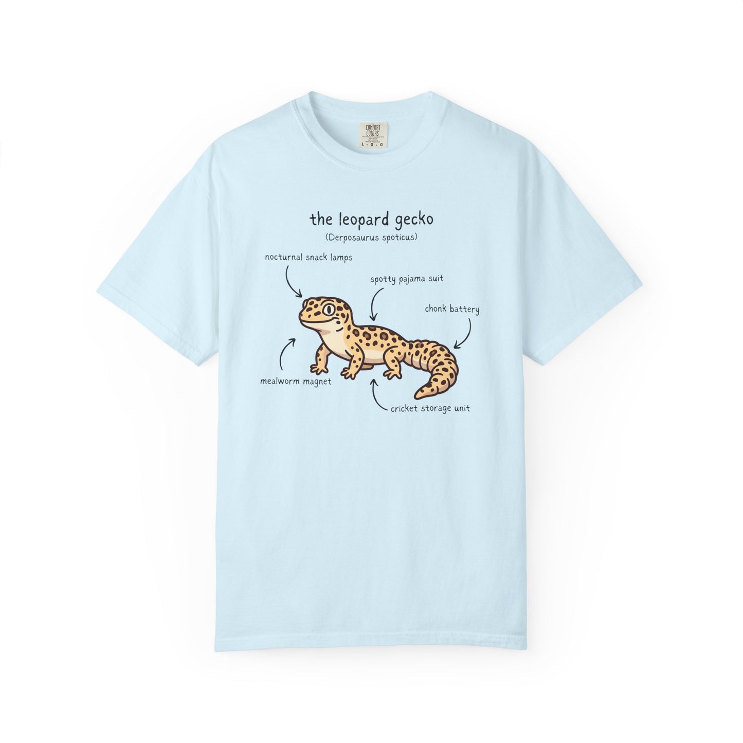 Anatomy of a Leopard Gecko Shirt, Comfort Colors Gecko Tee, Funny Reptile T Shirt, Leopard Gecko Gift, Herpetology Shirt, Lizard Lover Tee