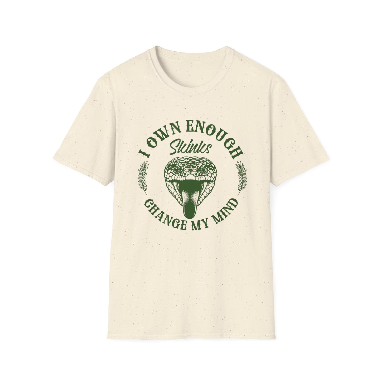 I Own Enough Skinks Change My Mind T-Shirt | Funny Reptile Keeper Tee | Lizard Lover Gift | Reptile Expo Shirt | Herp Hobbyist Apparel