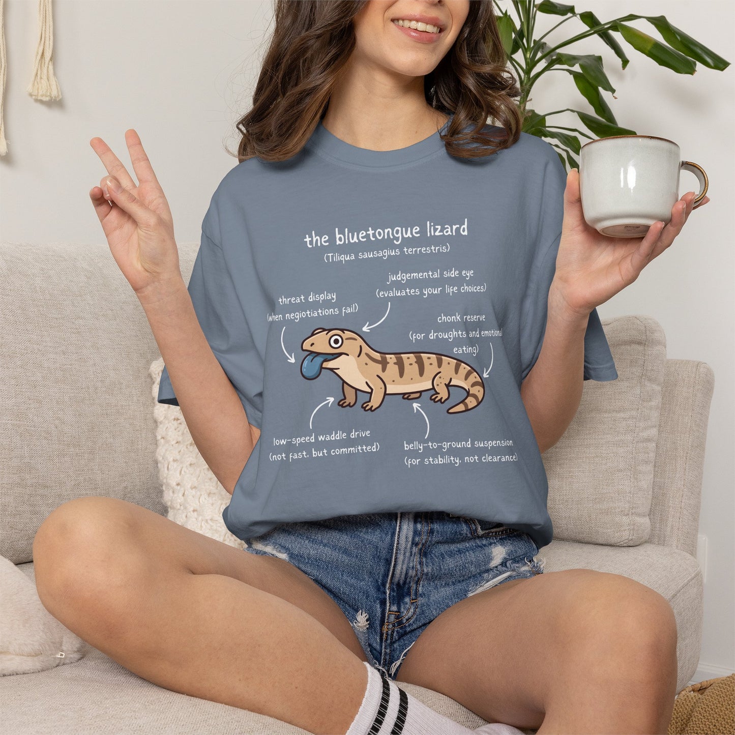 Anatomy of a Blue Tongue Lizard Shirt, Comfort Colors Reptile Tee, Funny Bluetongue Skink T Shirt, Australian Lizard Gift, Herpetology Shirt