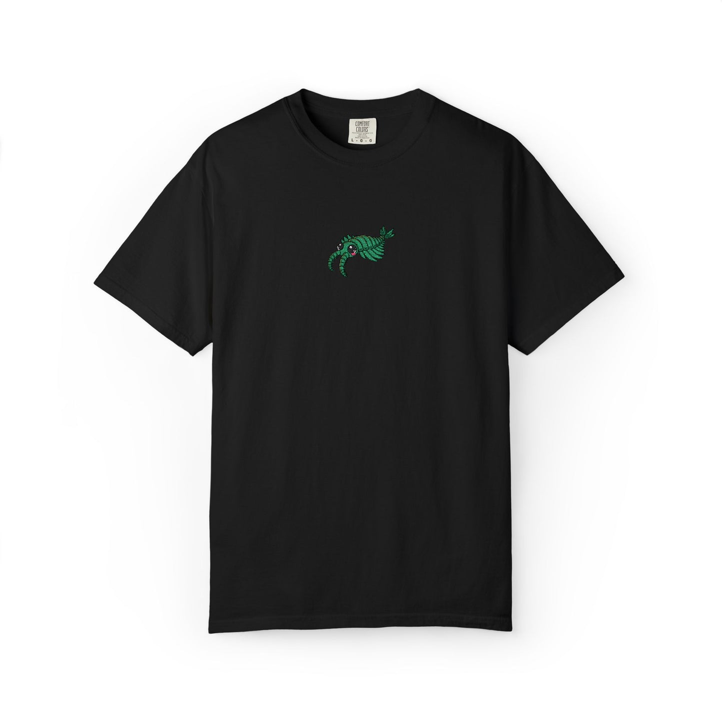 Anomalocaris Embroidered Comfort Colors T-Shirt, Cambrian Explosion Shirt, Prehistoric Ocean Creature Tee, Paleontology Gift, Fossil Shirt