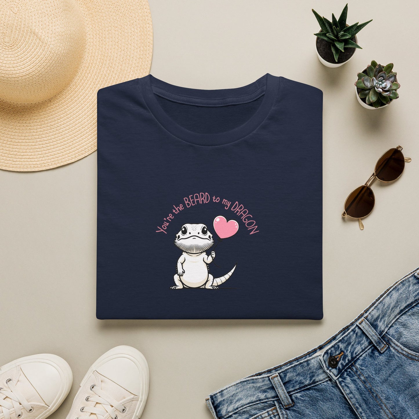 Bearded Dragon Valentine T-Shirt, You’re The Beard To My Dragon Tee, Reptile Lover Shirt, Cute Beardie Owner Gift