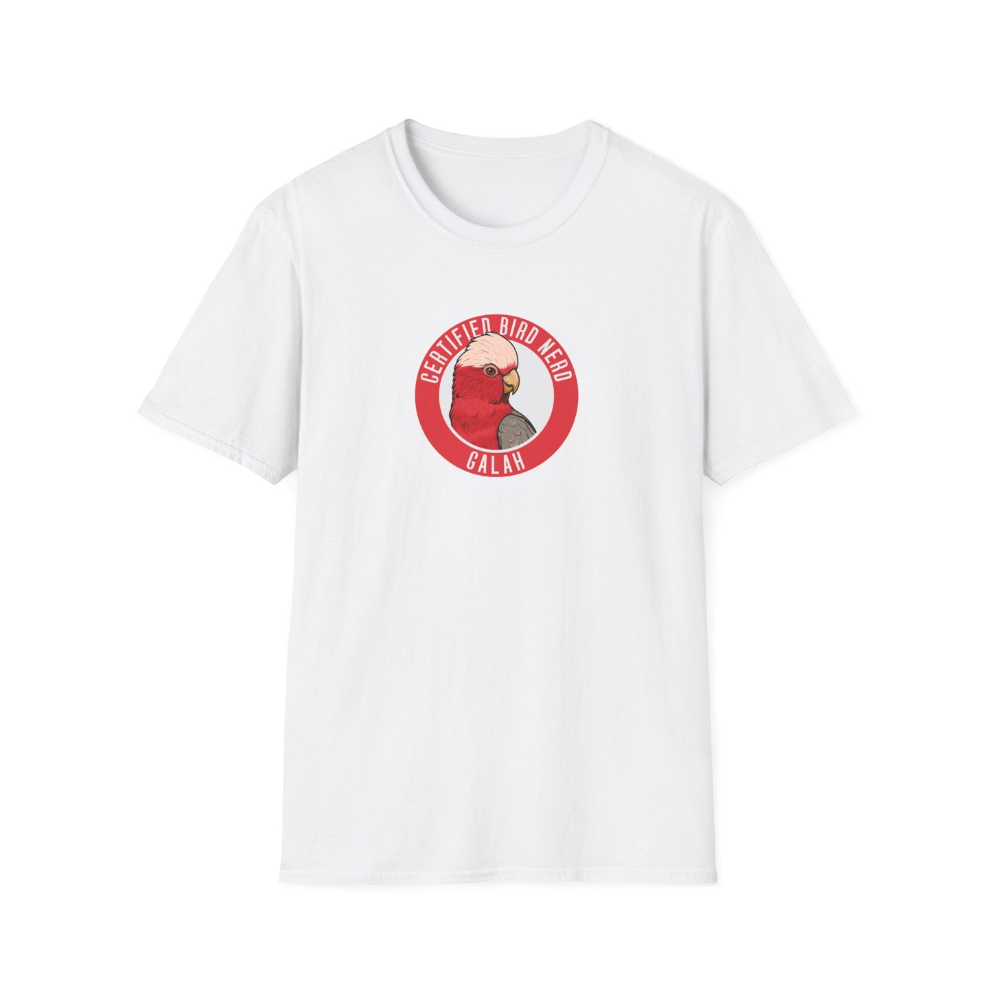 Galah T-Shirt, Certified Bird Nerd Shirt, Australian Bird Tee, Pink Cockatoo Shirt, Birdwatching Gift, Wildlife Lover Tee