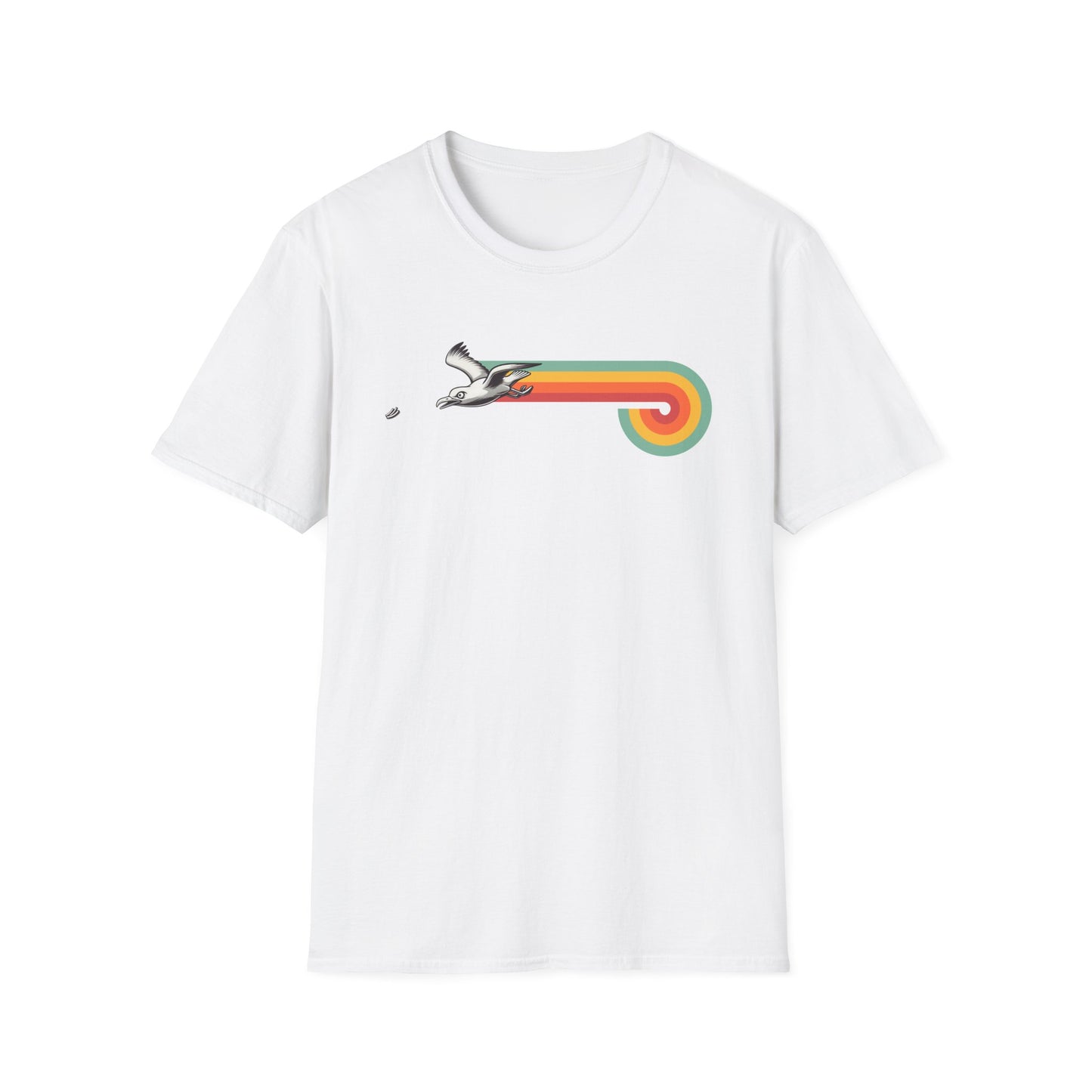 Retro Seagull T-Shirt, Seagull Chip Shirt, Beach Bird Tee, Coastal Wildlife Shirt, Bird Lover Gift, Vintage Ocean Graphic Tee