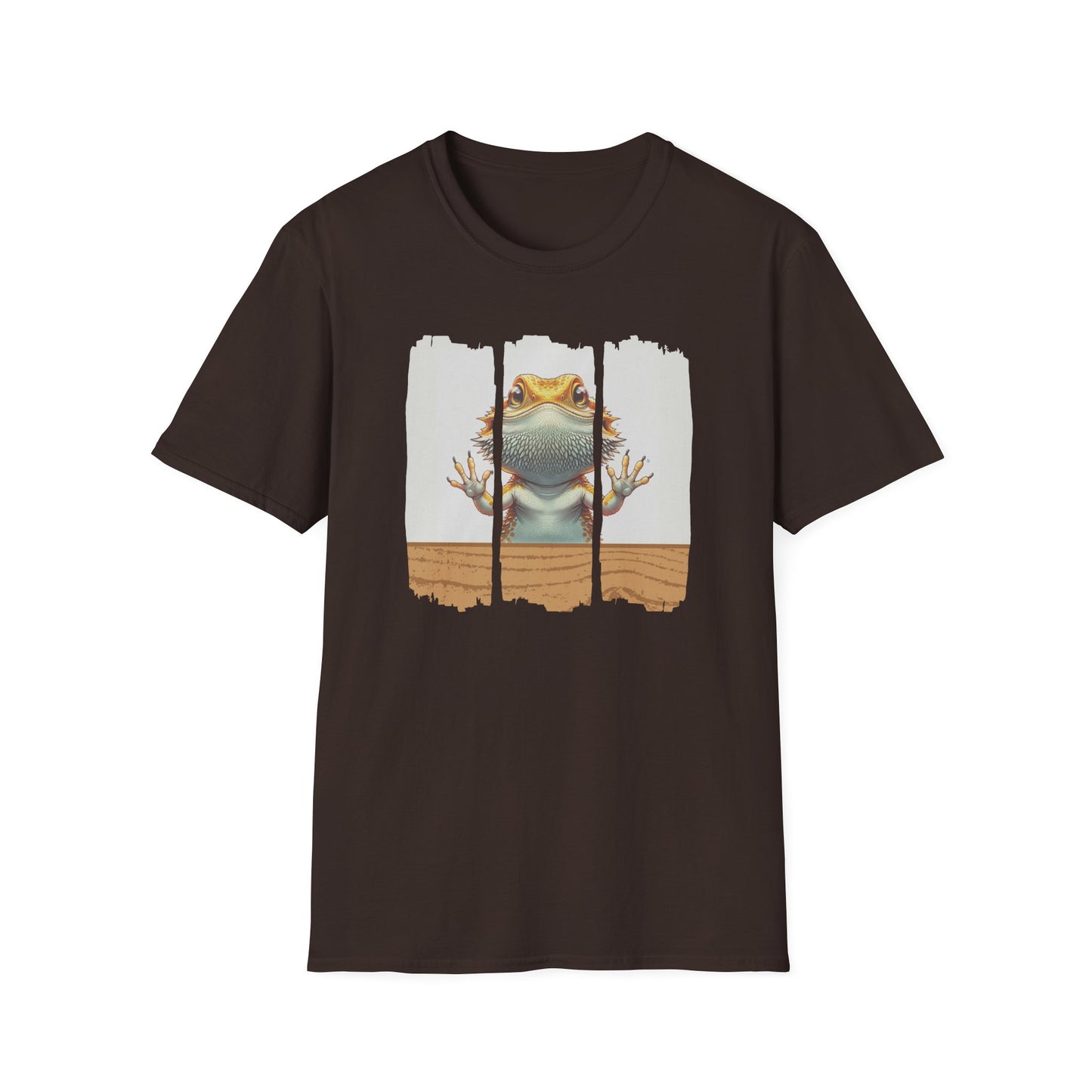 Bearded Dragon Glass Surfing T-Shirt, Beardie Lover Shirt, Reptile Keeper Tee, Lizard Mom Dad Gift, Herpetology Graphic Tee