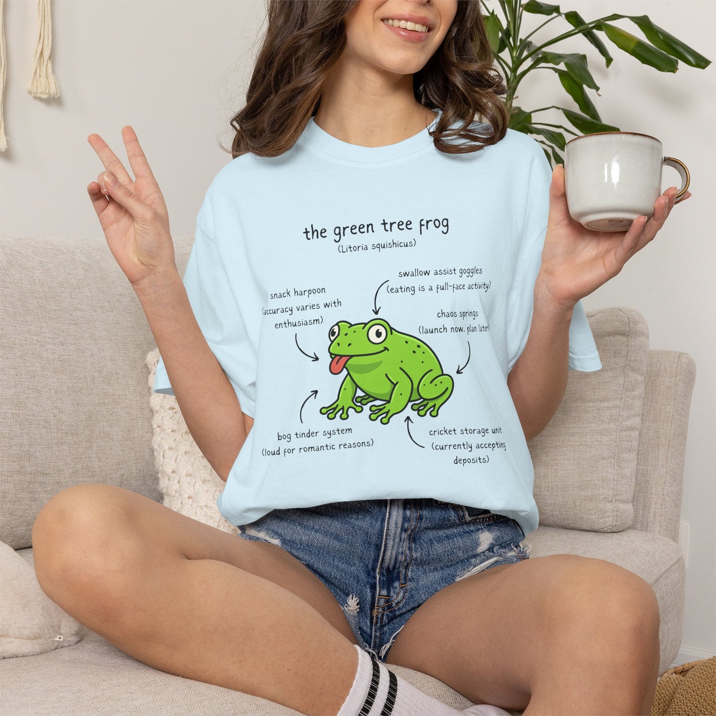 Anatomy of a Green Tree Frog Shirt, Comfort Colors Frog Tee, Funny Amphibian T Shirt, Frog Lover Gift, Biology Teacher Shirt