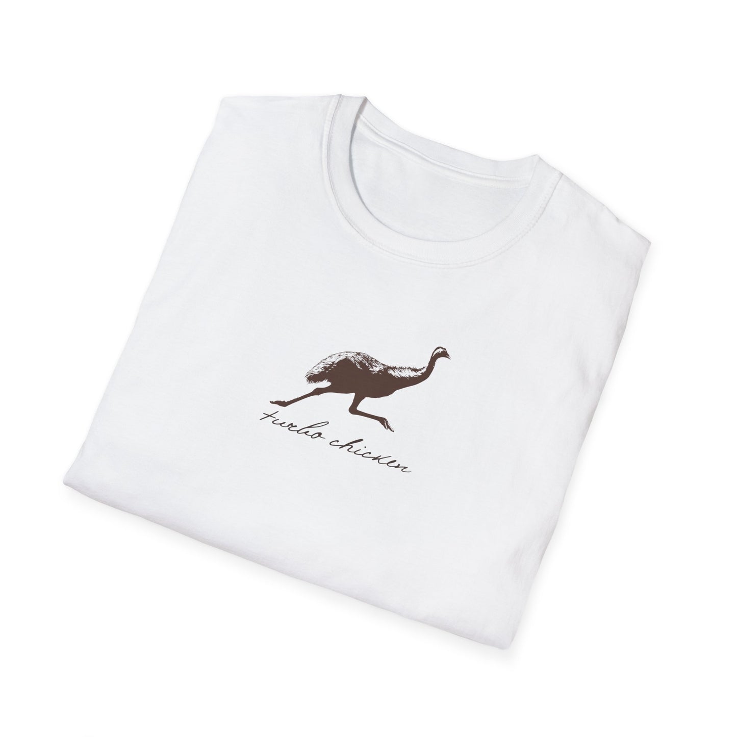 Emu T-Shirt Turbo Chicken Tee, Funny Australian Bird Shirt, Aussie Wildlife T-Shirt, Minimalist Emu Shirt, Bird Nerd Gift