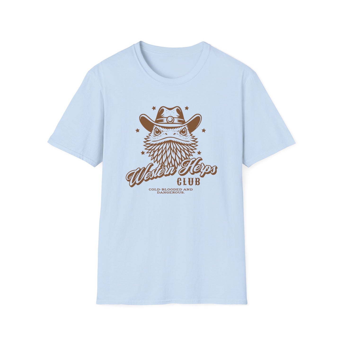 Western Herps T-Shirt, Cowboy Bearded Dragon Shirt, Cold Blooded and Dangerous Tee, Reptile Western Shirt, Funny Herper Gift
