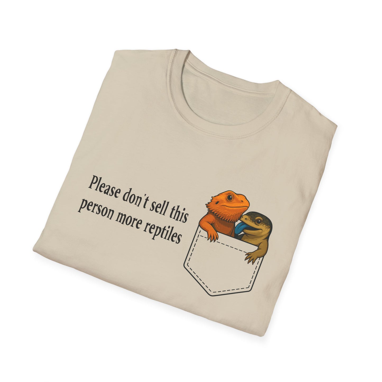 Reptile Addiction T-Shirt – “Do Not Sell This Person More Reptiles” Funny Herpetology Tee